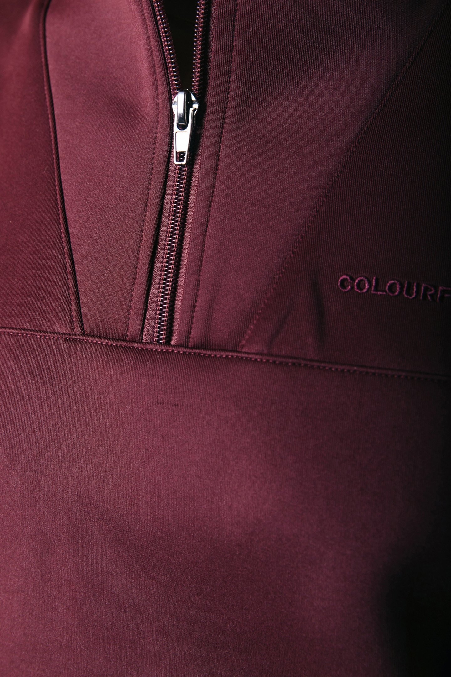 ILENA ZIPPED DROPPED SHOULDER PULL PORT RED 8