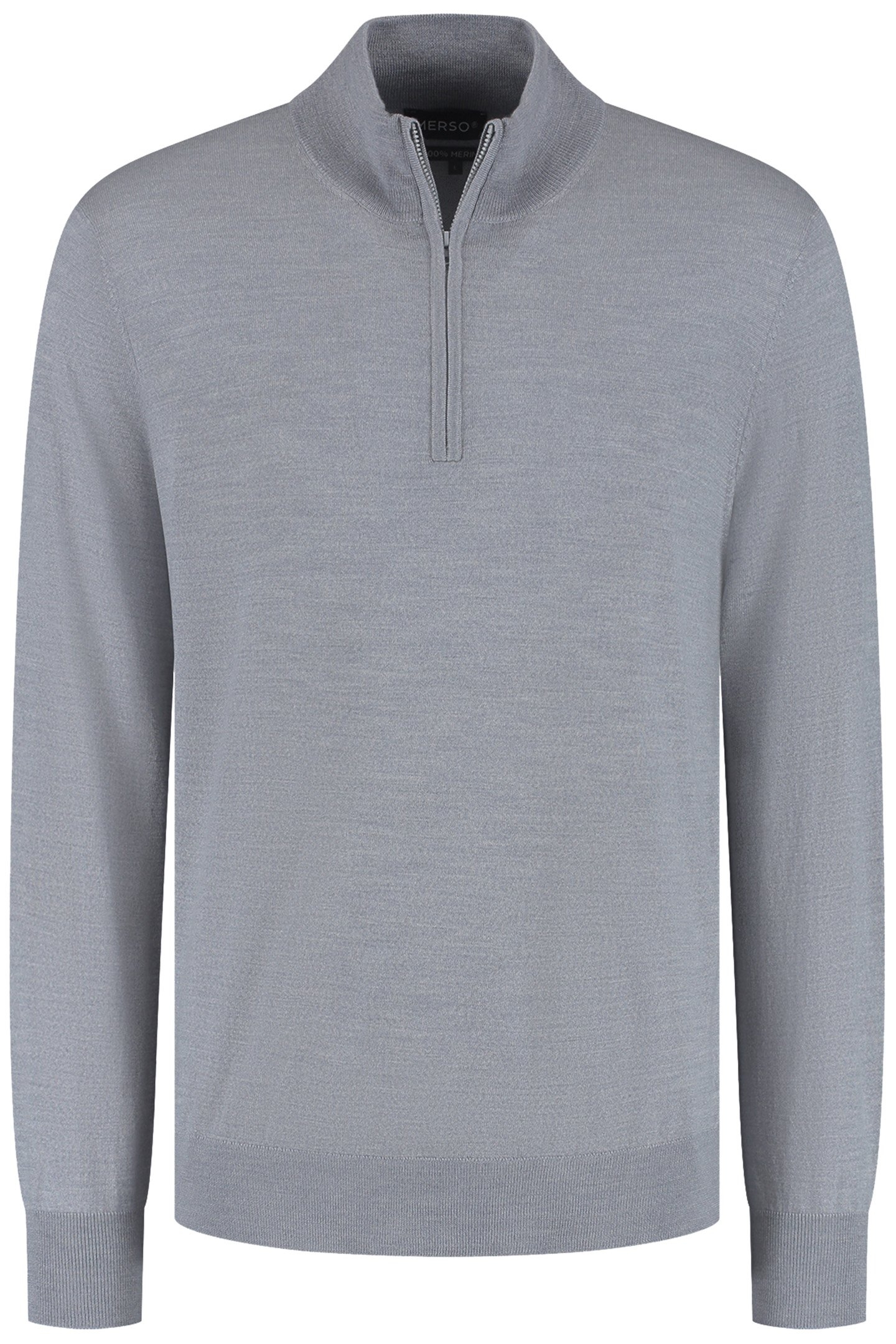 ZIP UP 100% MERINO MOONSTONE GREY 2