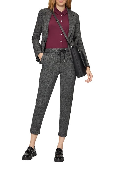 S.OLIVER PANTS 7/8 GREY/BLACK 2