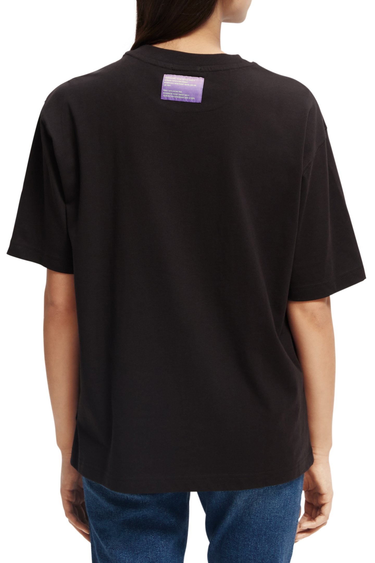 LOOSE FIT T-SHIRT WITH BIG ARTWORK BLACK BEAN 2