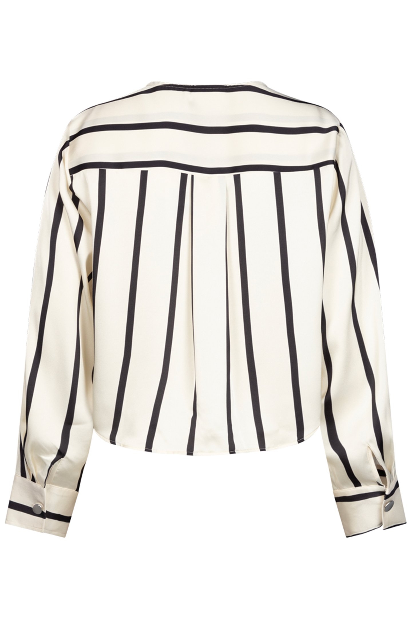ELISA TOP LONG SLEEVE BLACK WHITE STRIPE 2
