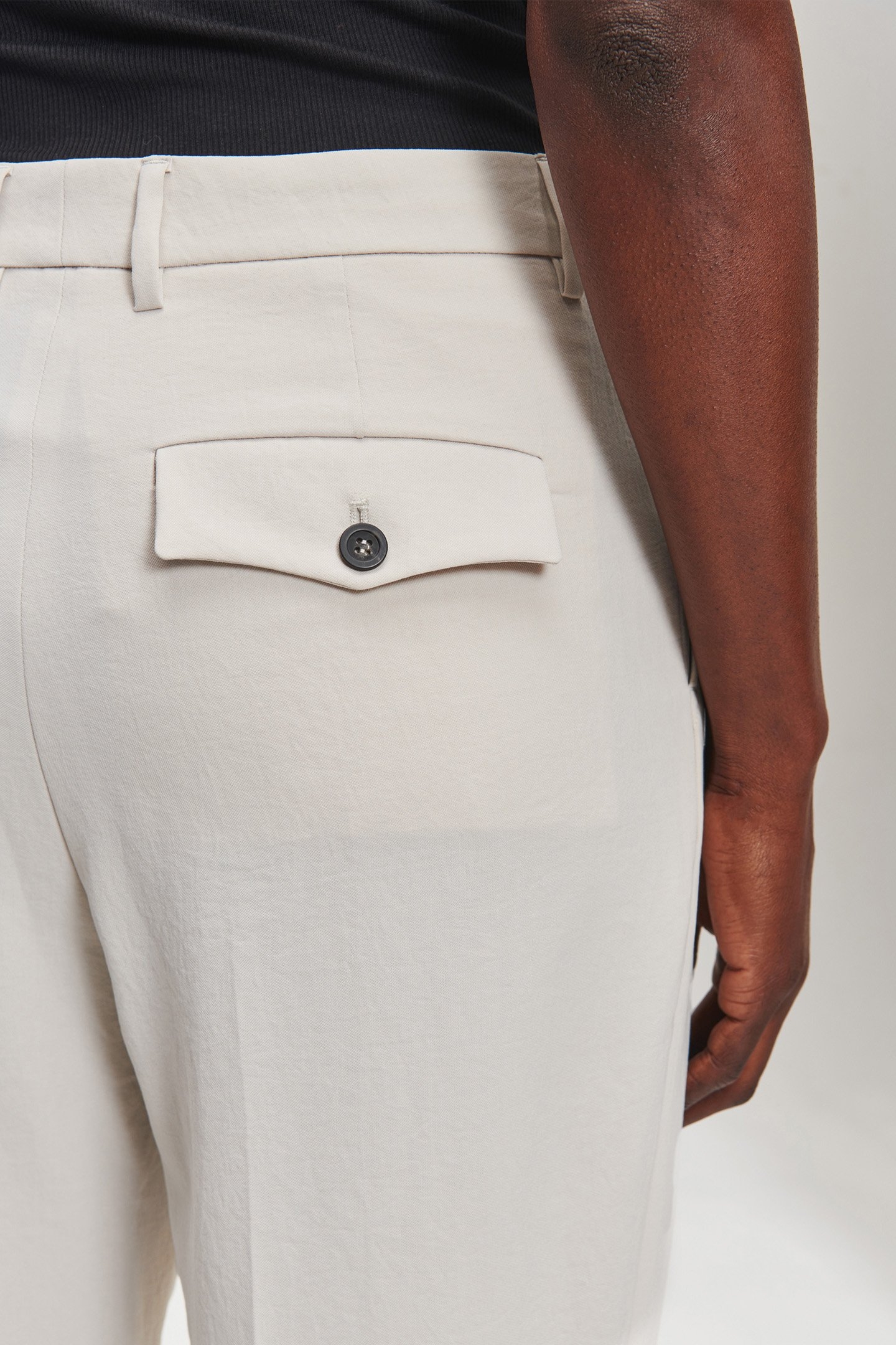 JAPANESE CREPE CLASSIC PANTS GREIGE 7