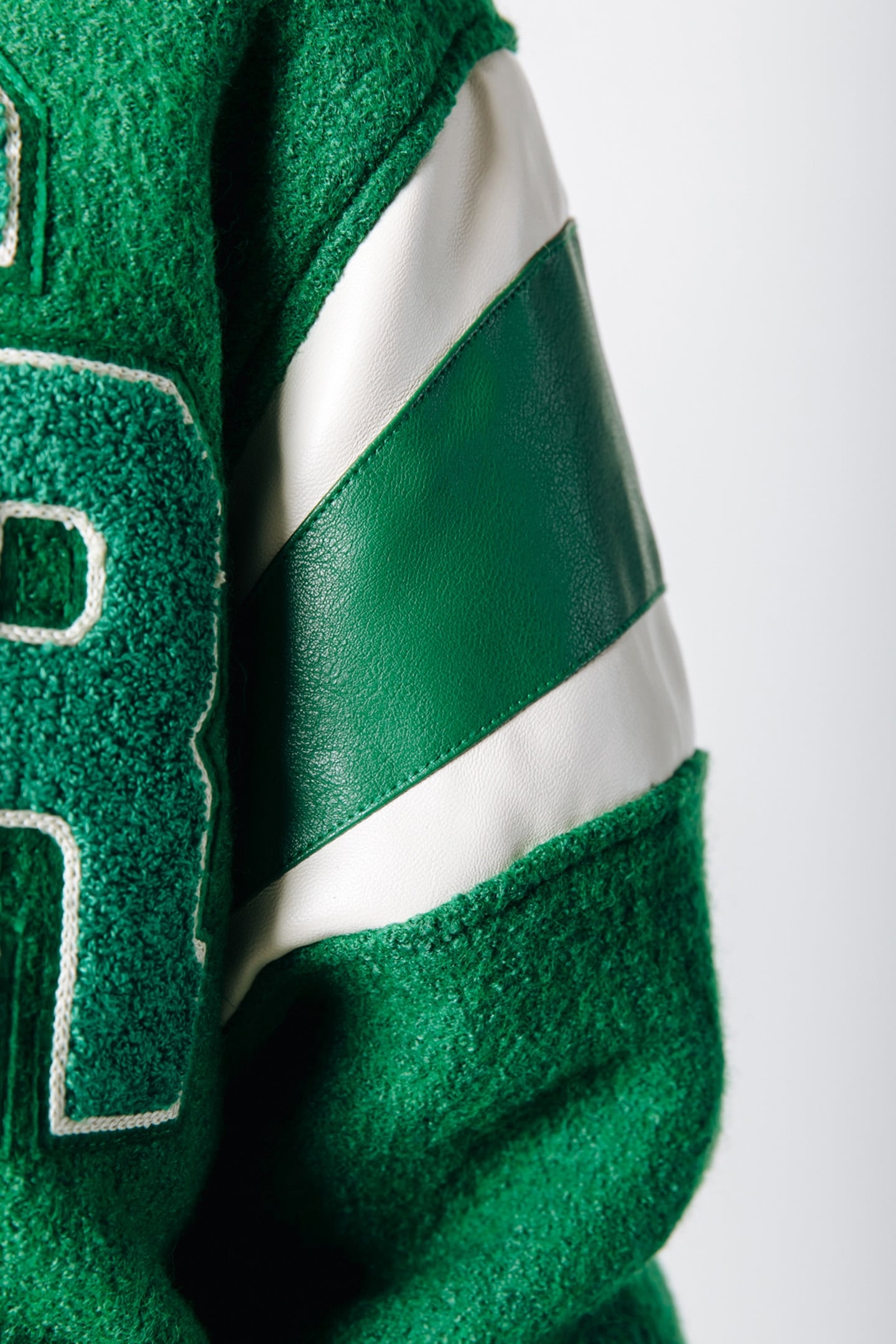 JOAN BASEBALL BOMBER JACKET DEEP GREEN 4