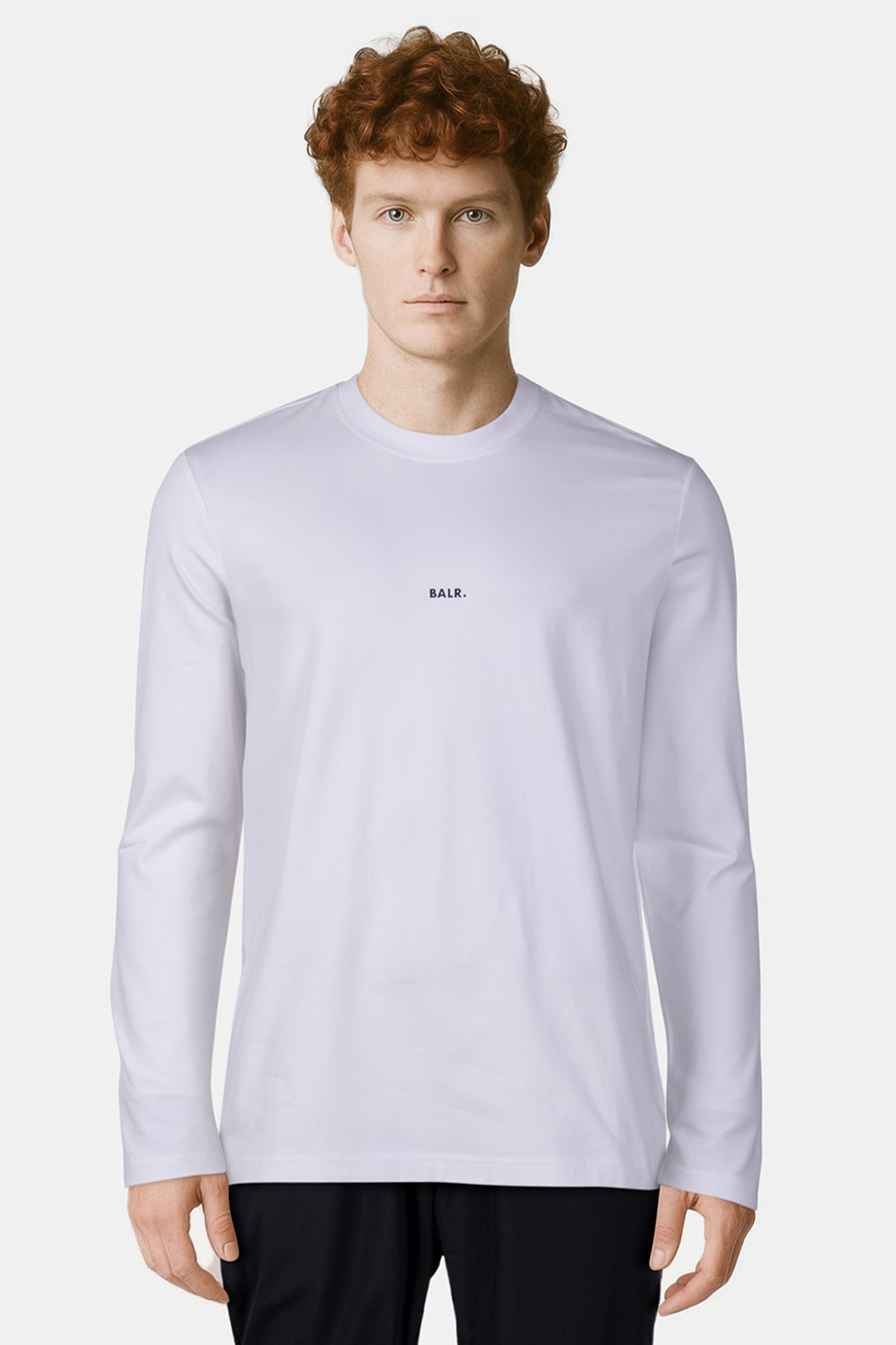 JP BRAND REGULAR FIT LONGSLEEVE T-SHIRT BRIGHT WHITE 1