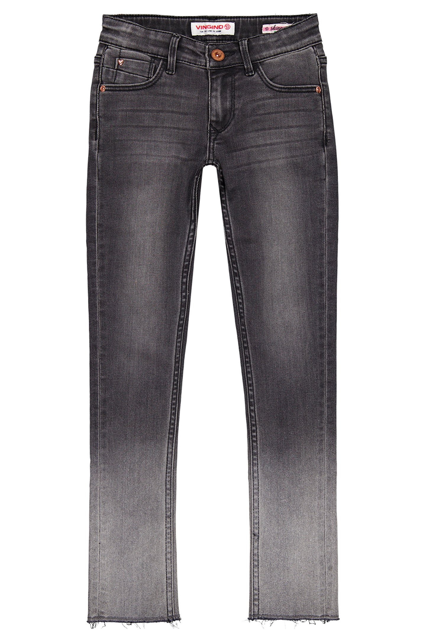 GIRL'S AMIA BLEACH JEANS BLACK VINTAGE 1