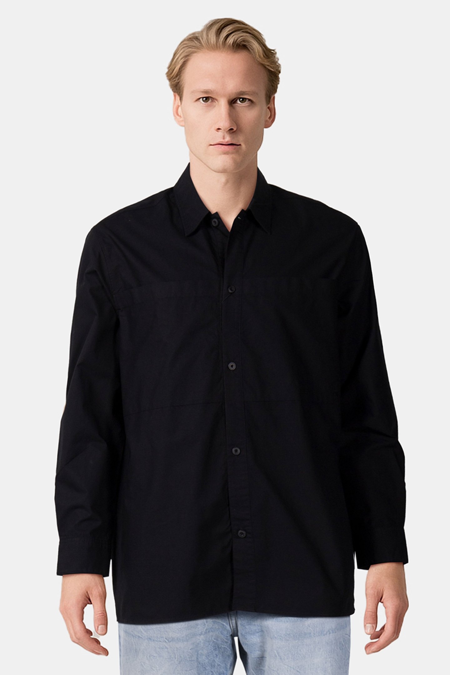 LS RIPSTOP RELAXED SHIRT BLACK 1
