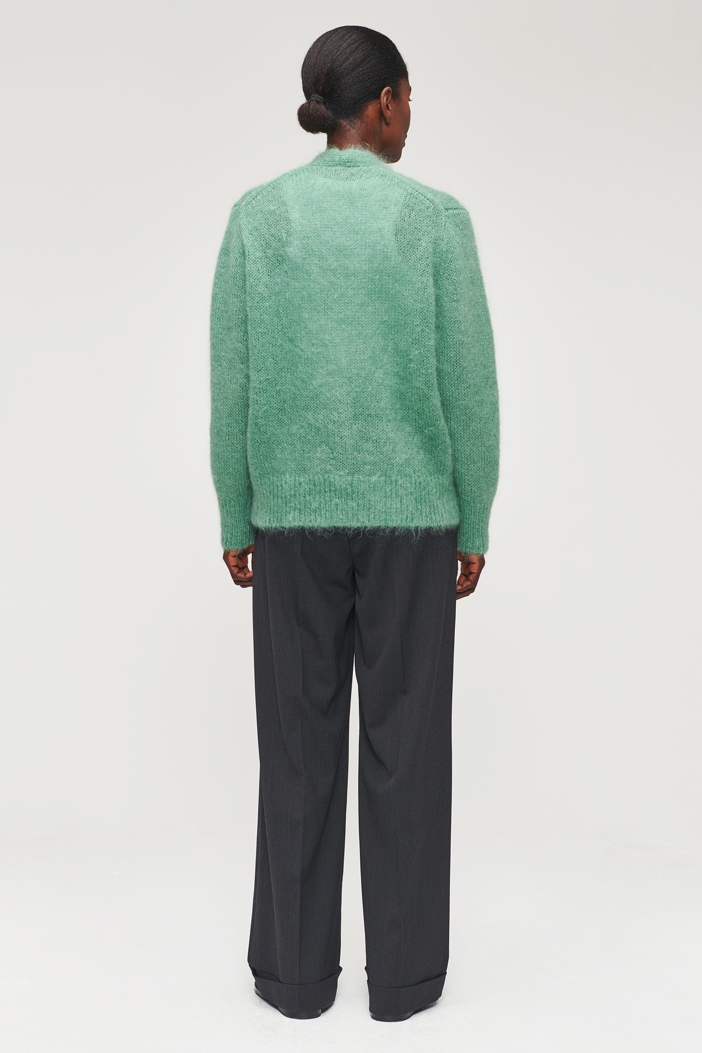 SOFT MOHAIR CARDIGAN JADE 4