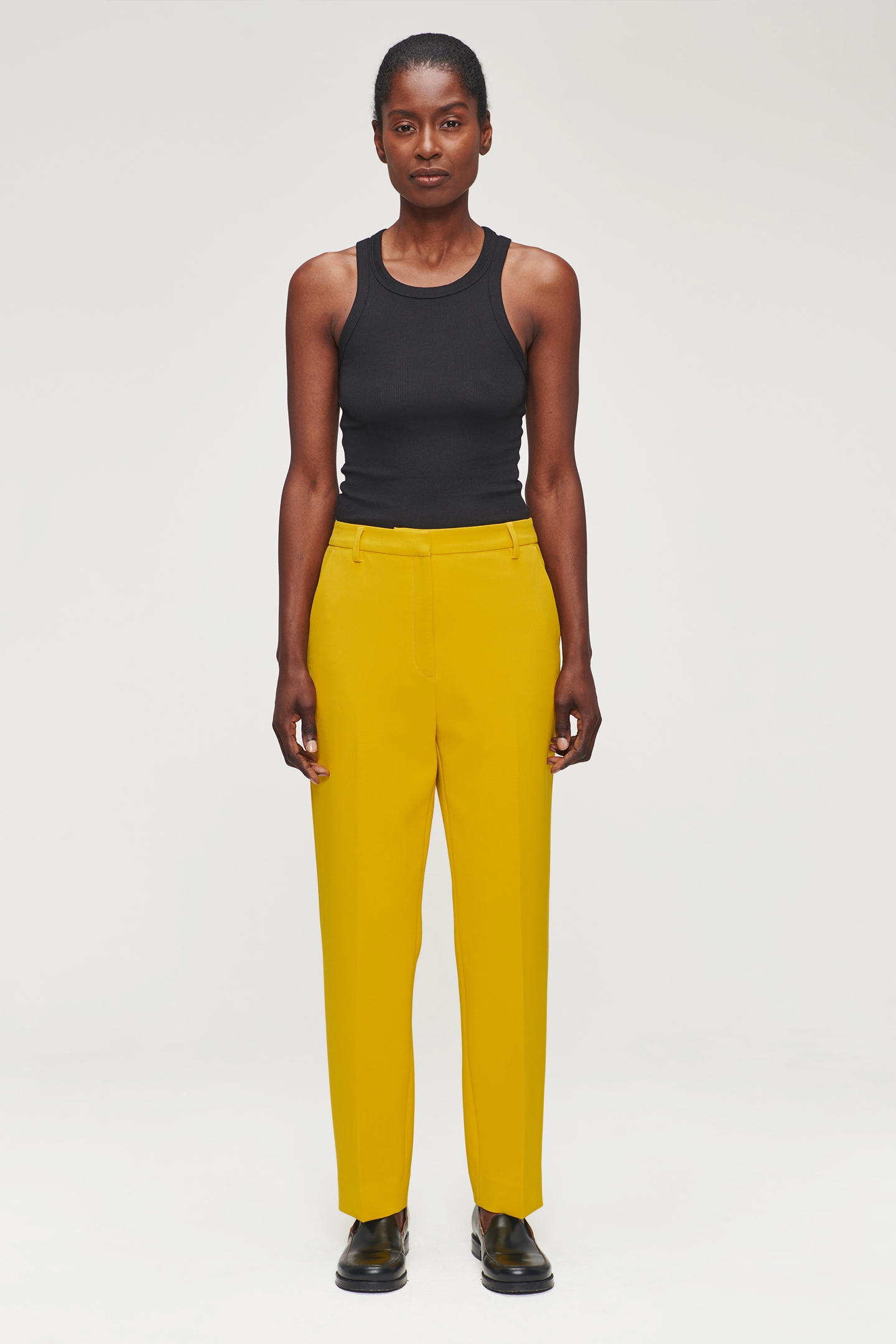 CROPPED CLASSIC PANTS TURMERIC 3