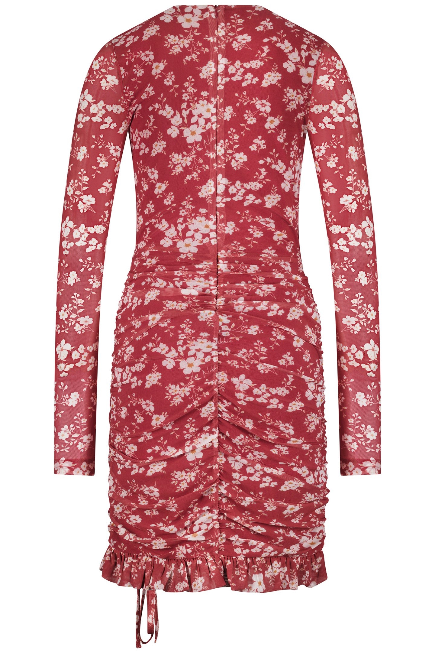 FLOWER DRESS OFF WHITE/CANDY RED 2