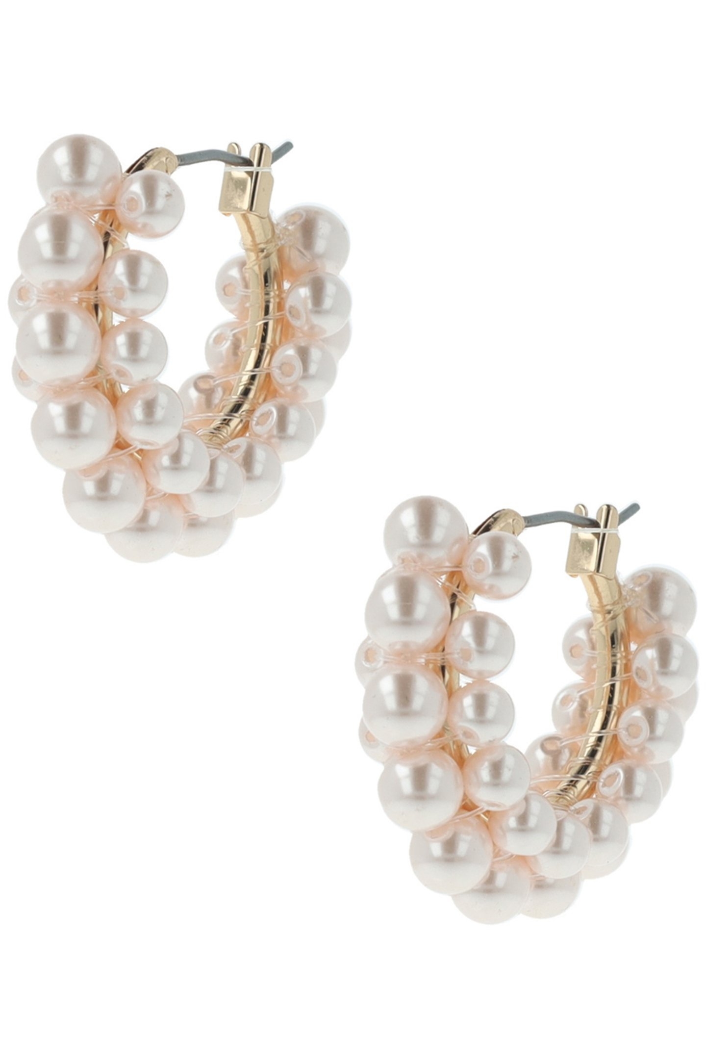 ESTATE MINI PEARL HOOPS PINK PINK 5