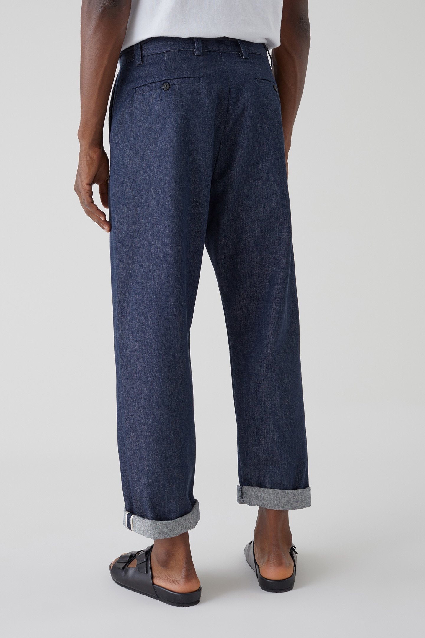 LIVINGTON WIDE JEANS DARK BLUE 2