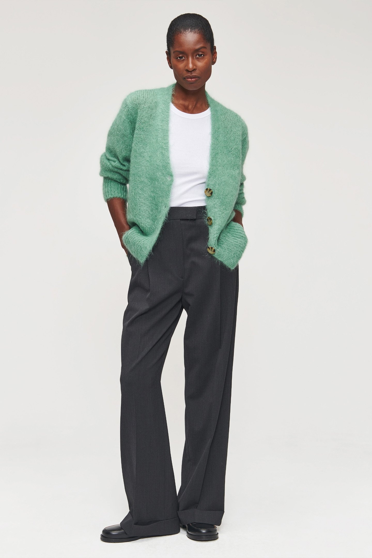SOFT MOHAIR CARDIGAN JADE 5