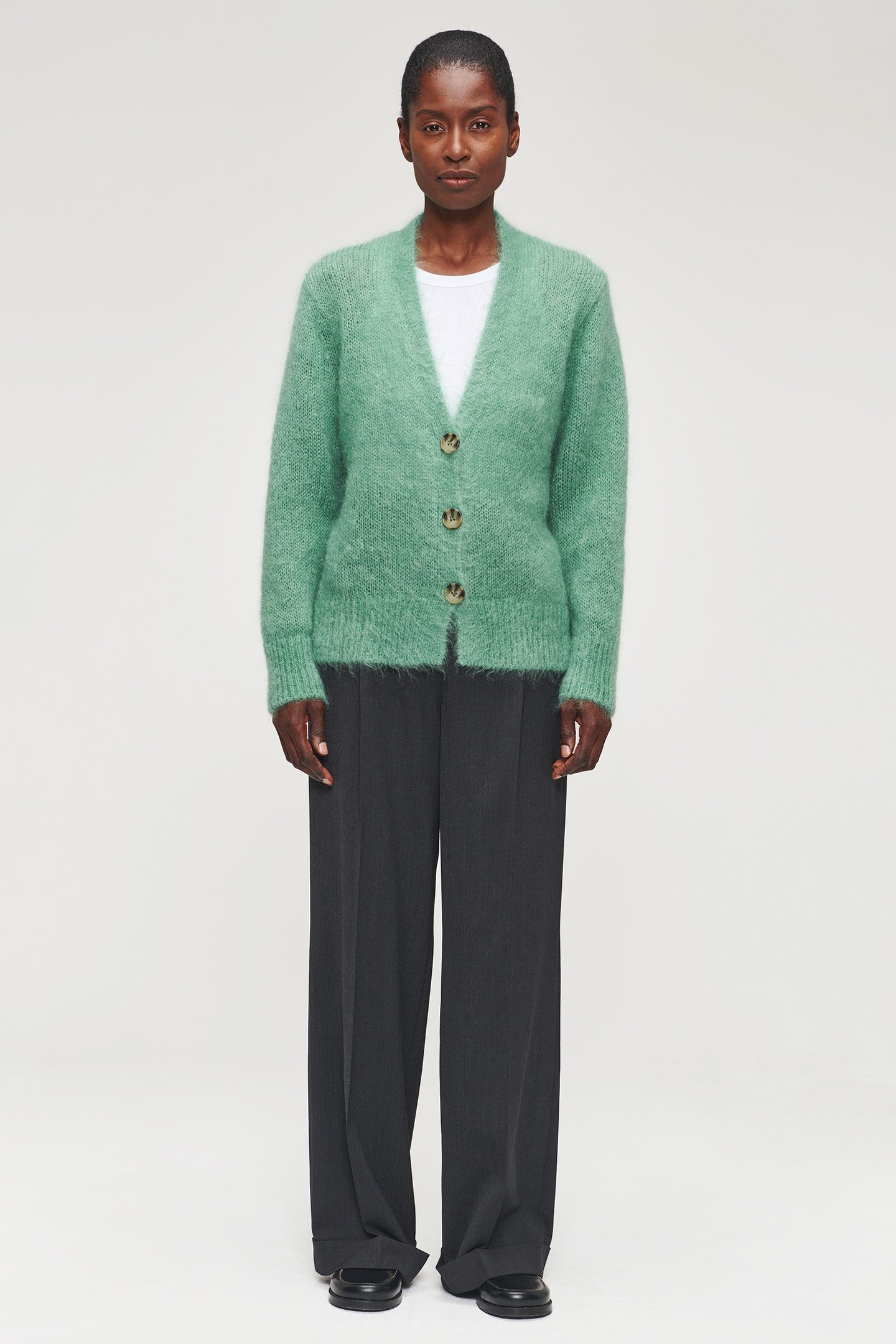SOFT MOHAIR CARDIGAN JADE 3