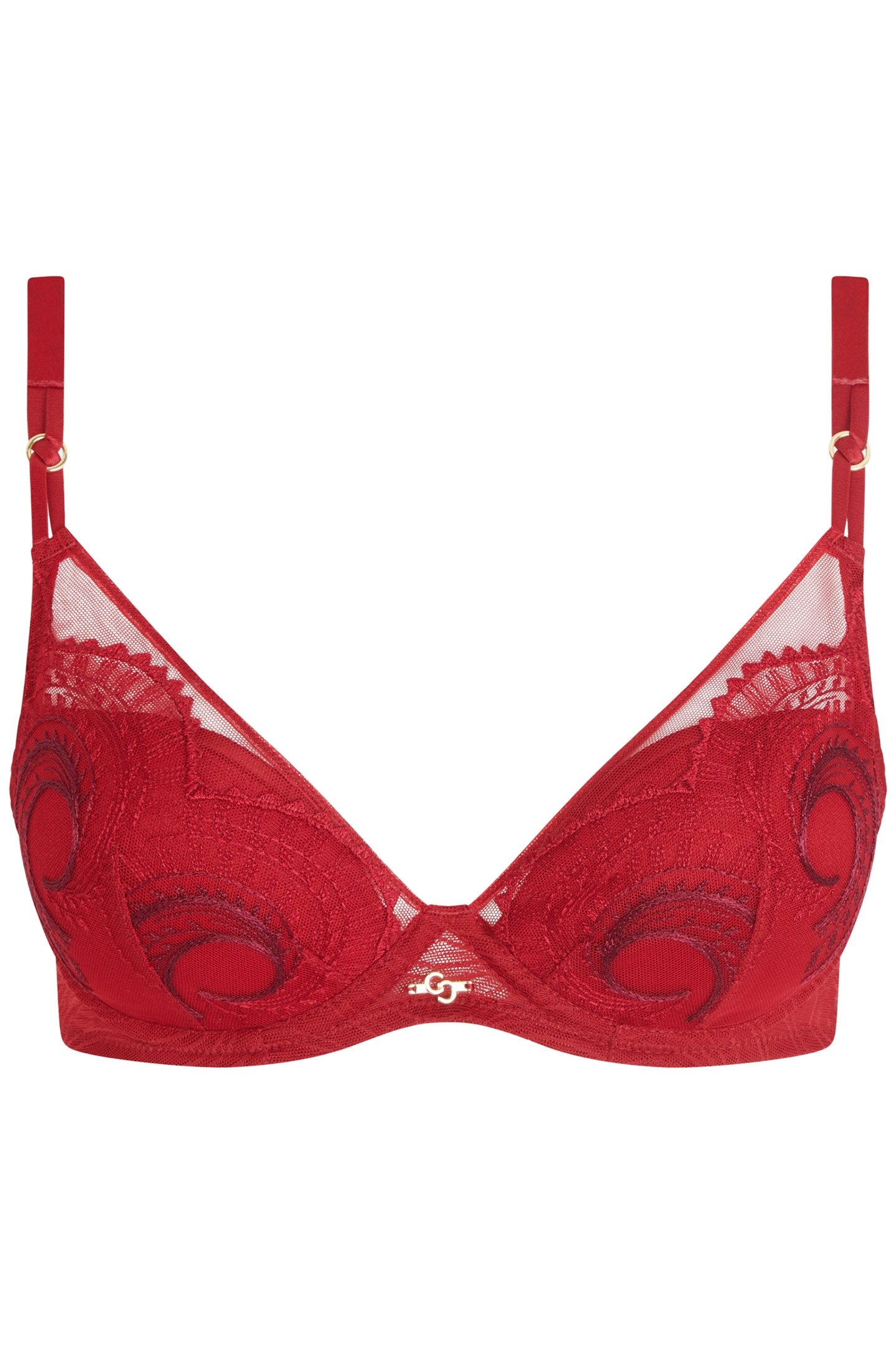 CO BRA TSHIRT PLUNGE PASSION RED/AUBERGINE 2
