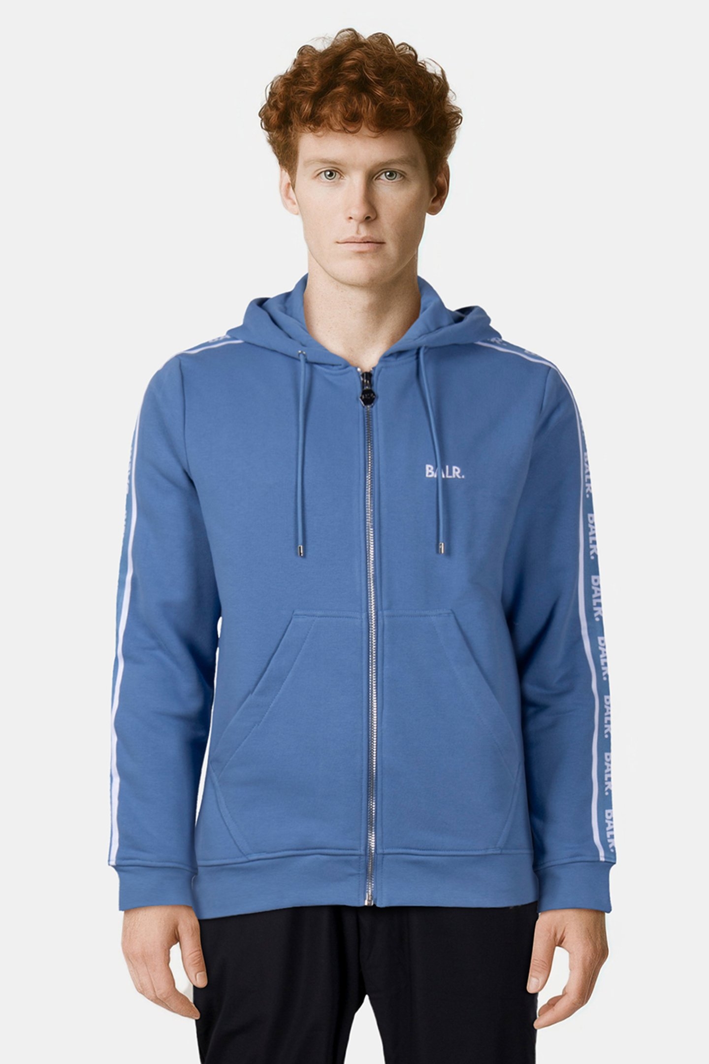 B-TAPE ZIP THROUGH HOODIE CORONET BLUE 1
