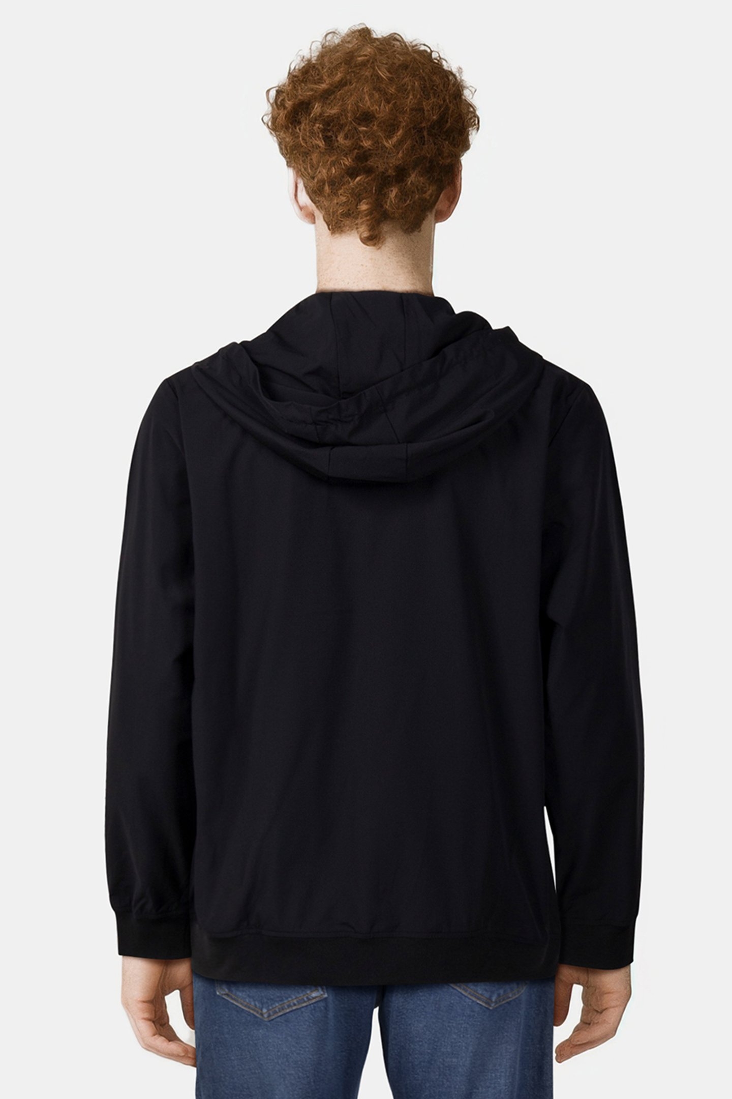 JP Q-SERIES REGULAR FIT ZIP THROUGH HOODIE JET BLACK 2