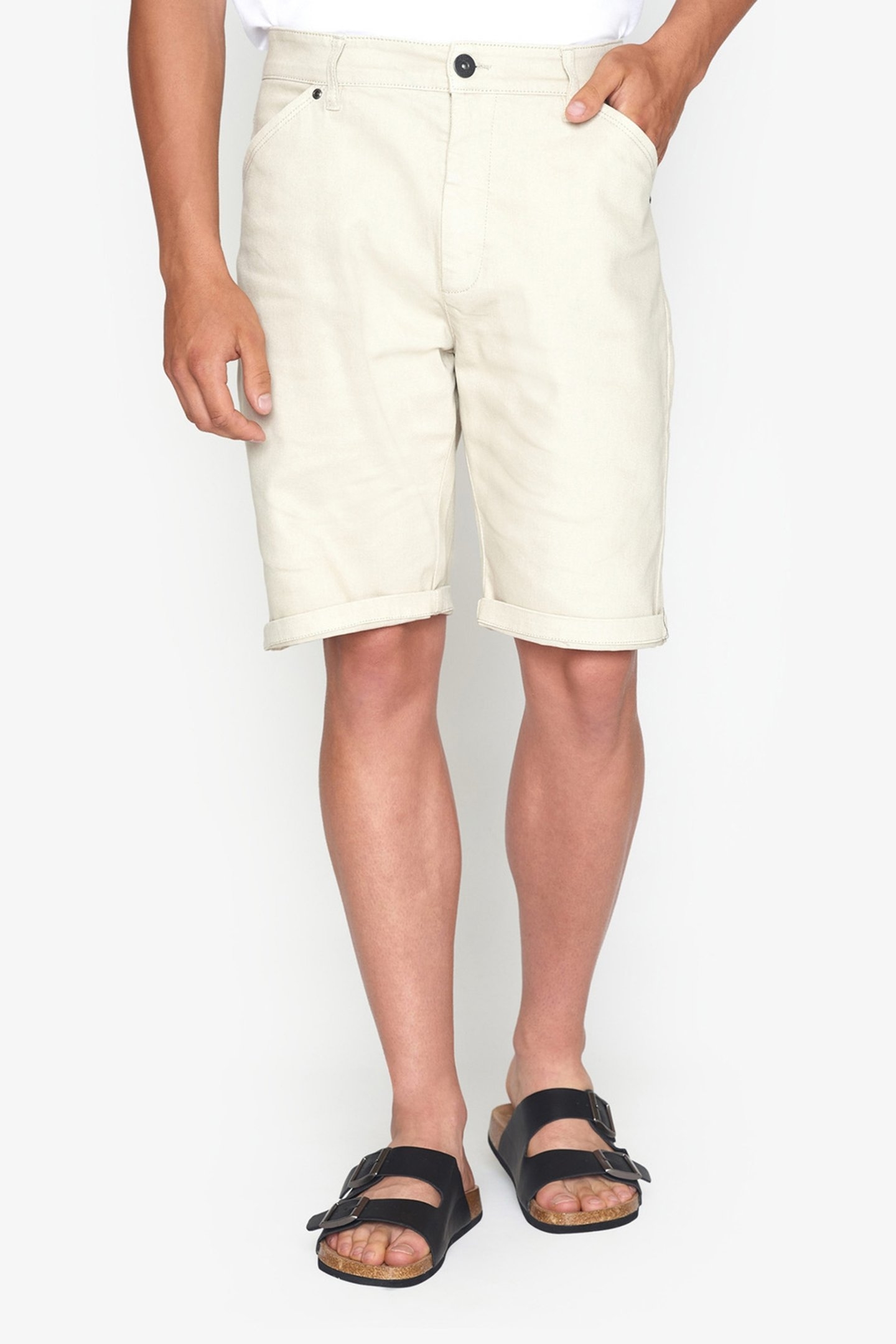 HASSESI WORK SHORTS CREAMY 1