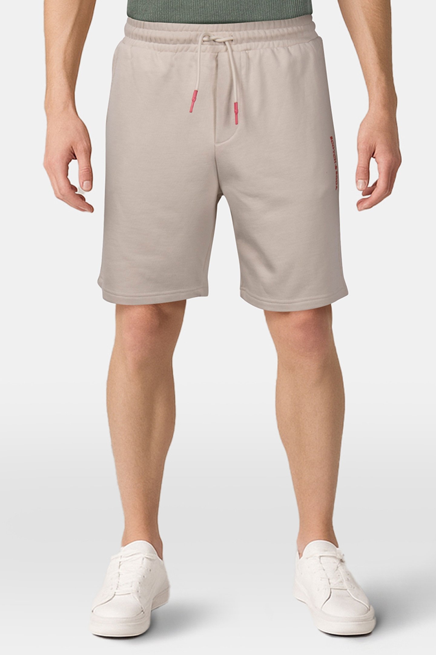 UNISEX ORGANIC COTTON SWEATSHORTS STONE 1
