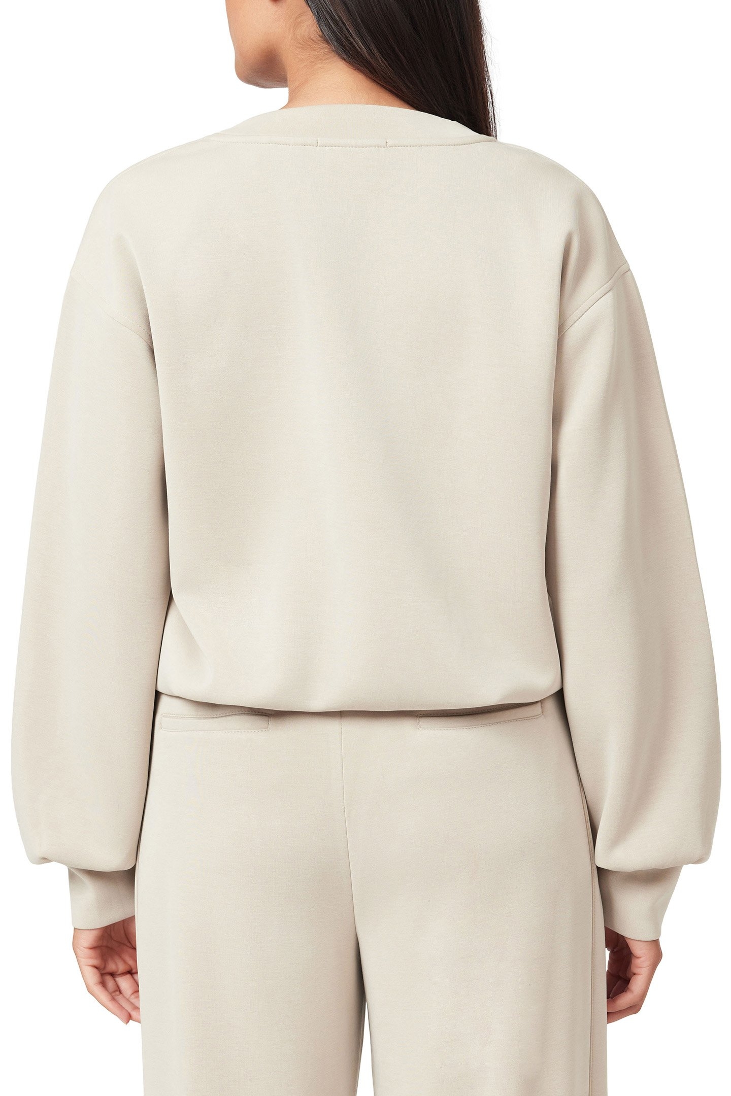 V NECK PULLOVER FEATHER GRAY 2