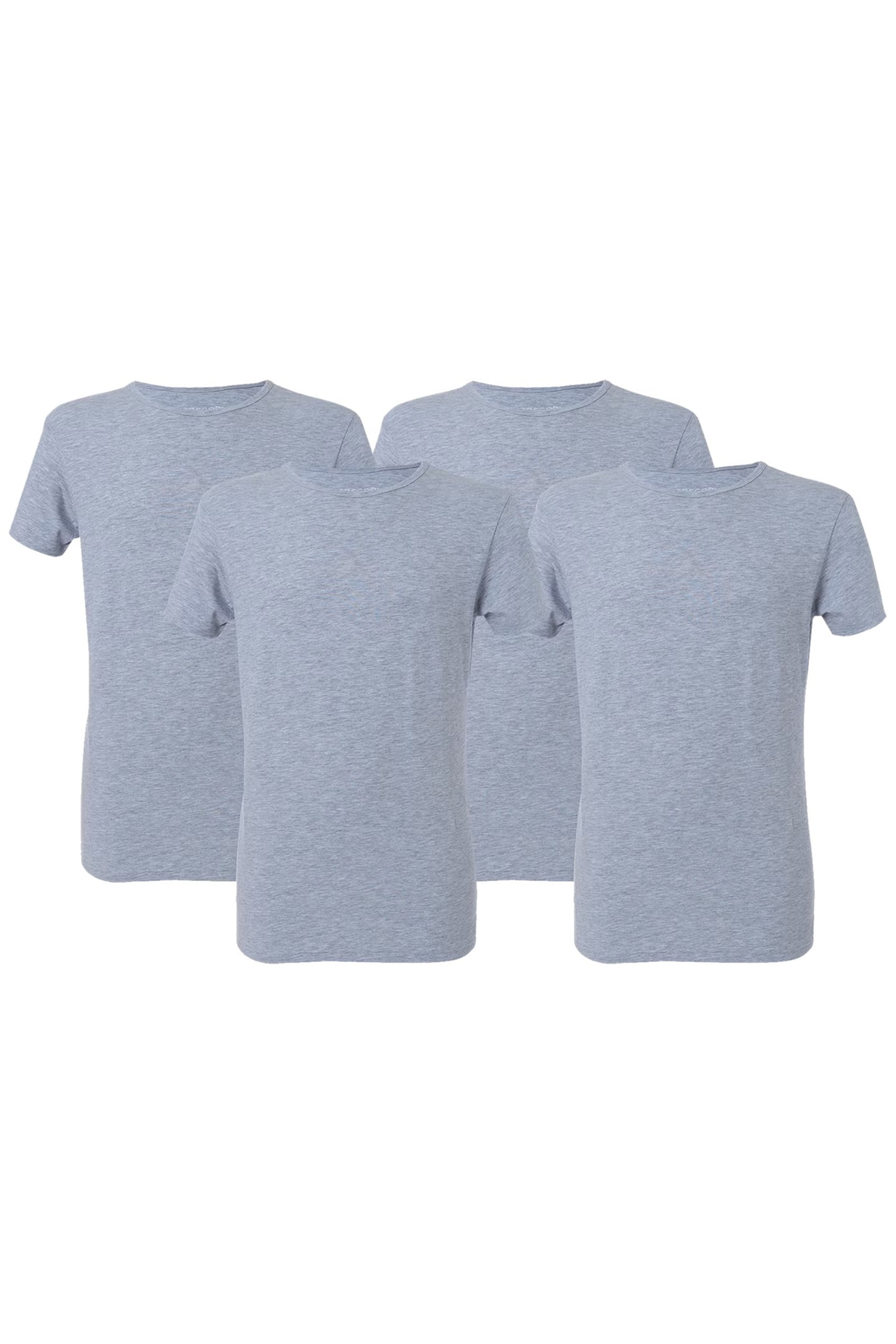 MCGREGOR - PREMIUM STRETCH T-SHIRT - O-NECK - 4-PACK GREY 1