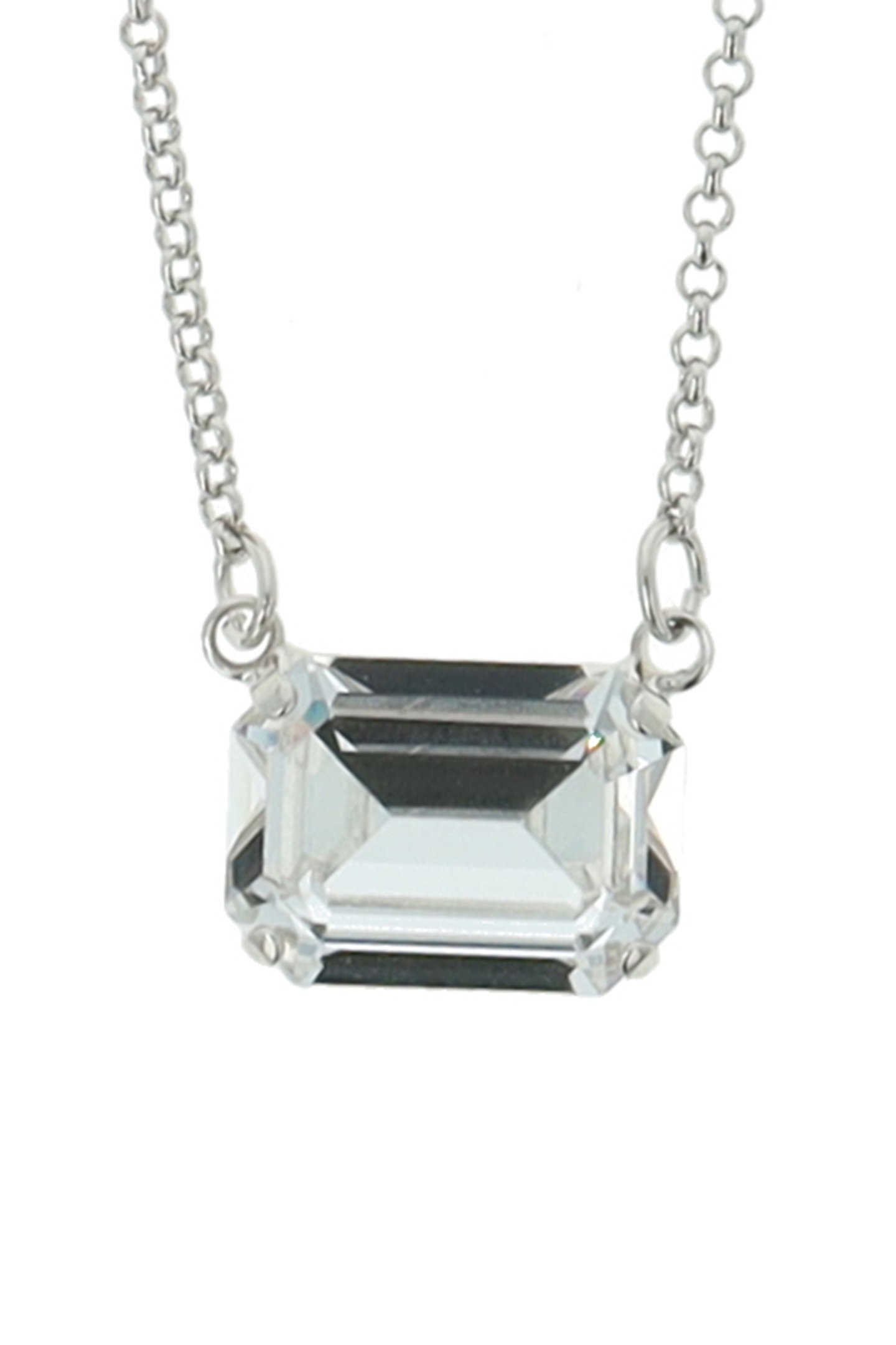LADY DI NECKLACE RHODIUM CRYSTAL 3