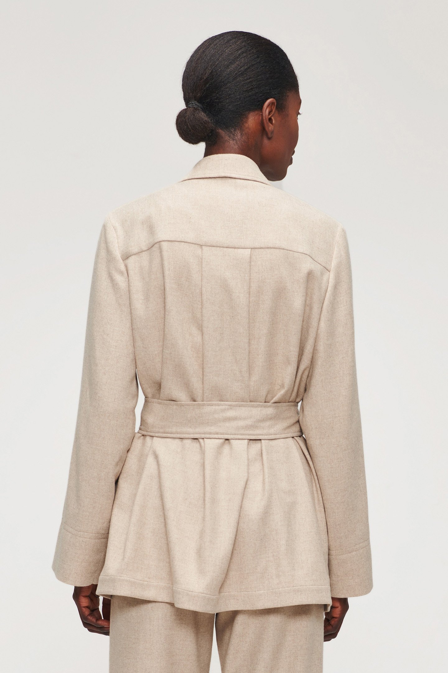 RELAXED FLANNEL JACKET SIMPLY TAUPE 2