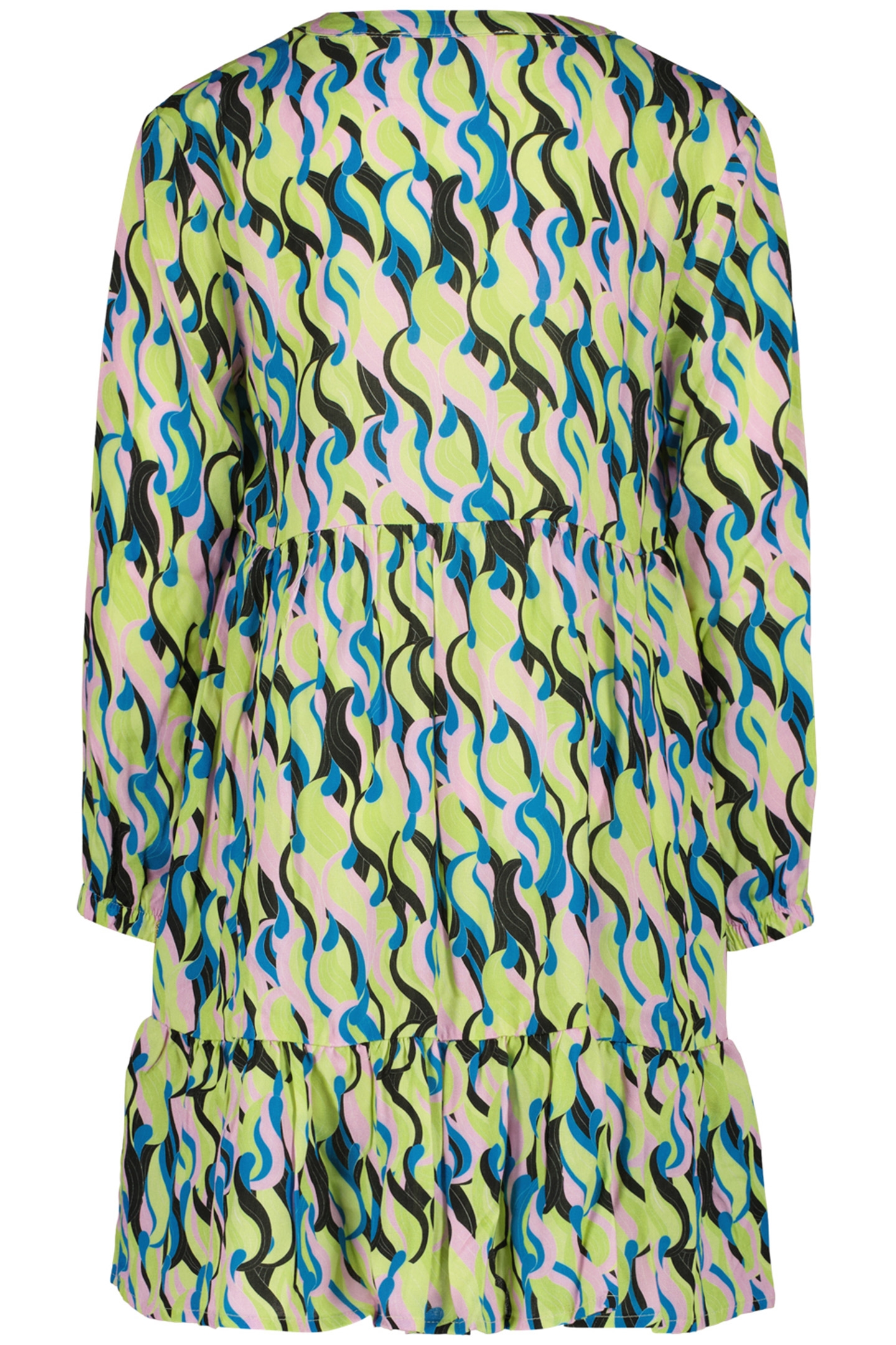 GIRL'S PRAMY MIDI DRESS GREEN SPLASH 2