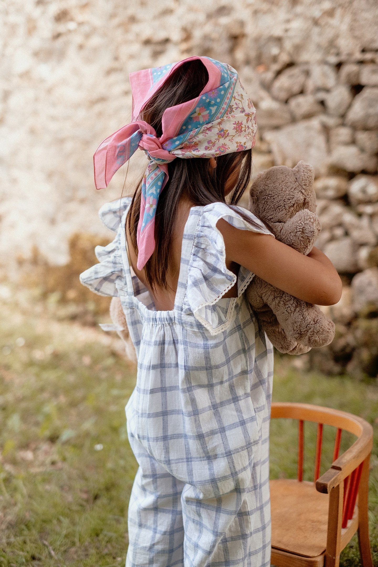 OVERALLS IRINA BLUE RIVER CHECKS 7