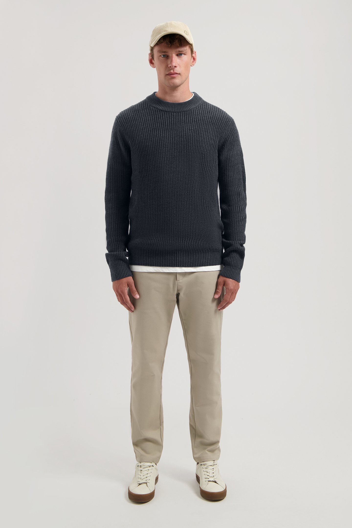 DS_CREW RIBKNIT DK. NAVY 3