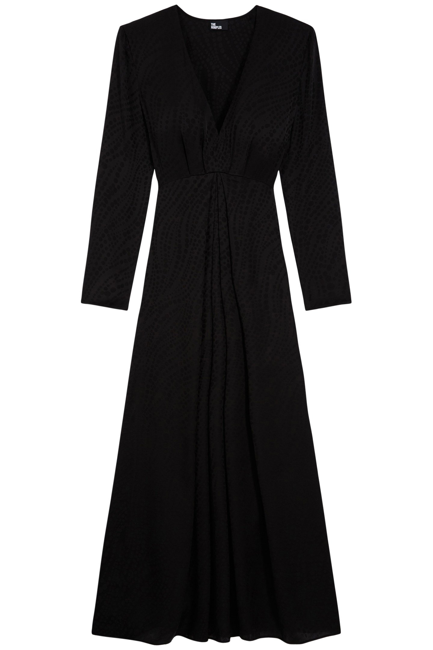ROBE LONGUE JACQUARD PEARLS BLACK 3