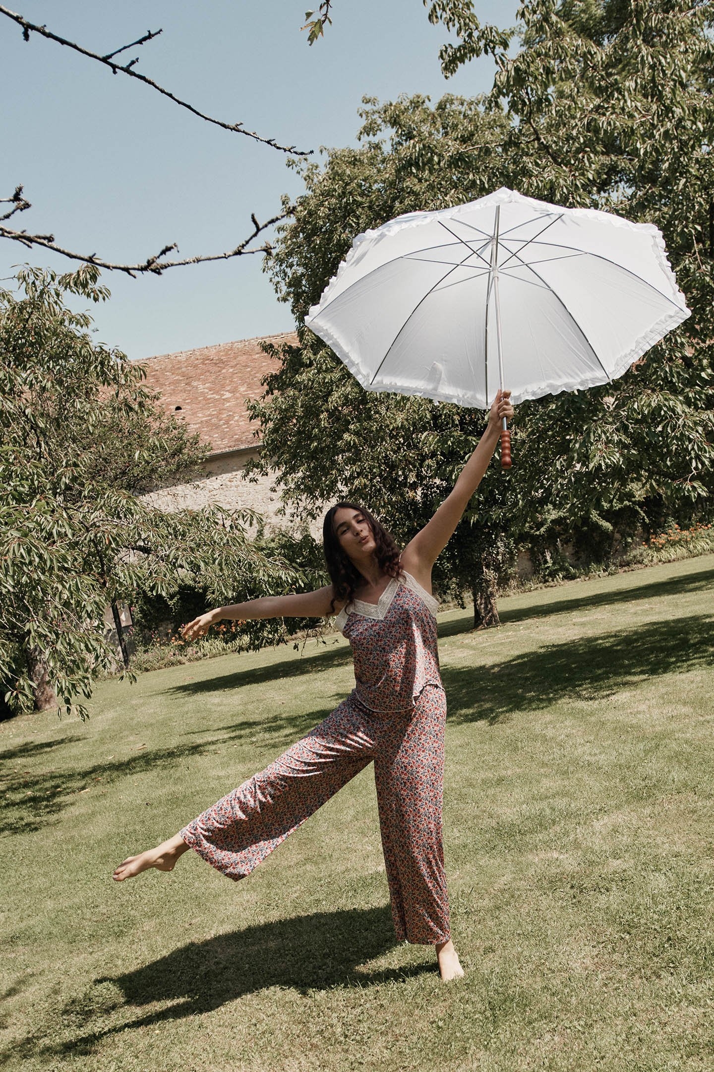 PAJAMAS TOP CHARLY BLUSH FLORAL WORLD 3