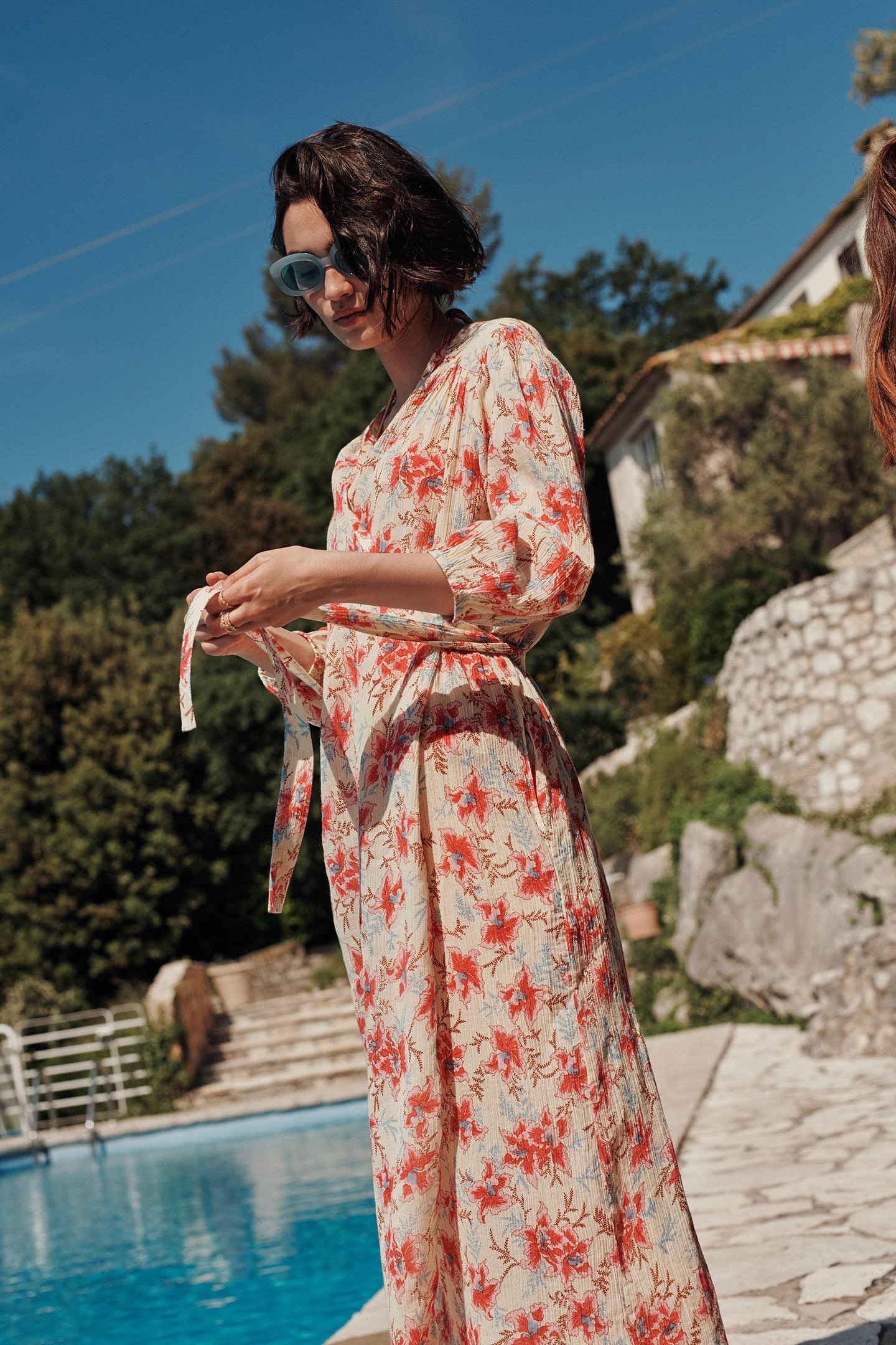 DRESS ALINE RASPBERRY FLOWERS 2