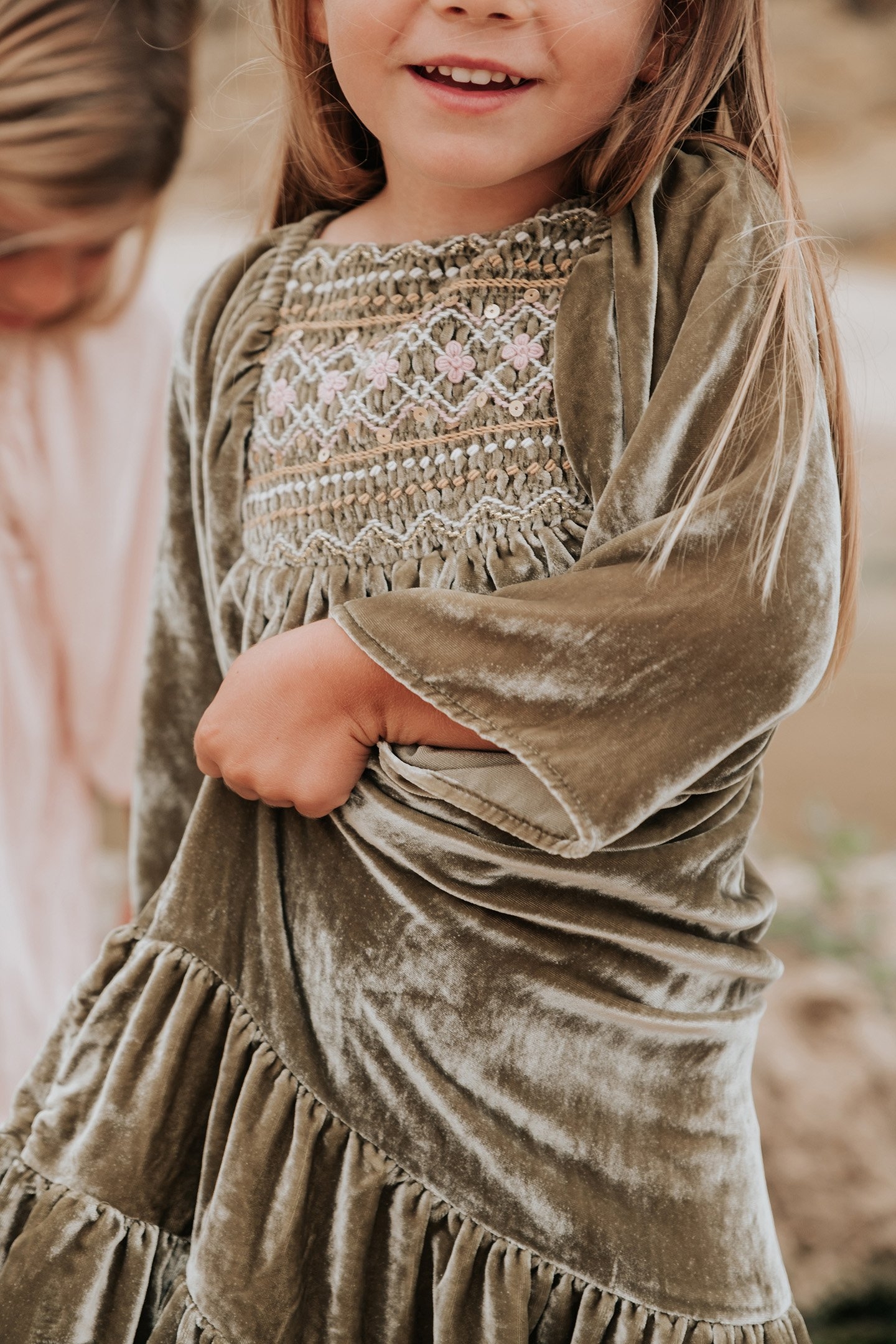 DRESS OLIVINA KHAKI WILD BOUQUET 6