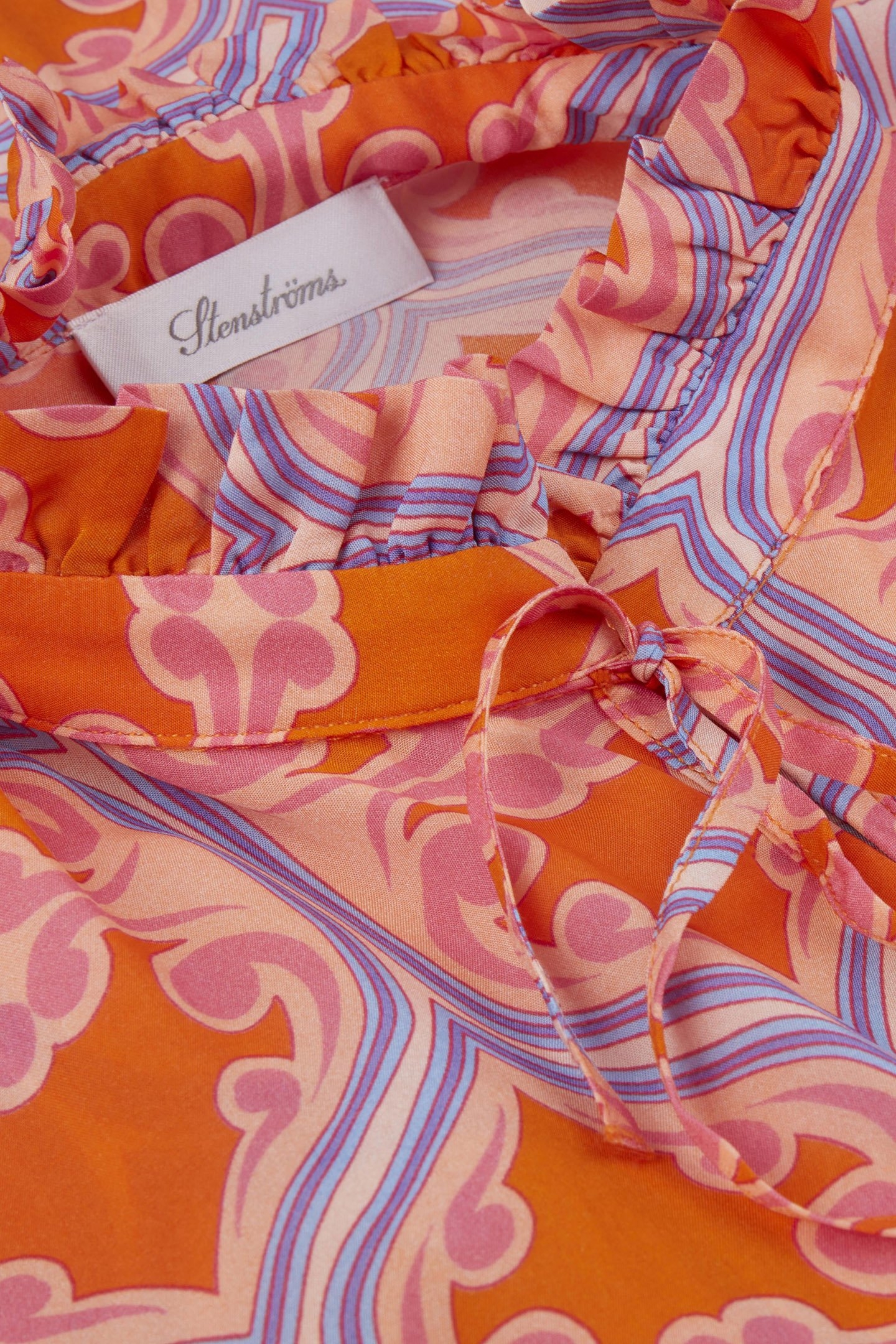 ELEONOR BLOUSE ORANGE PATTERN 3