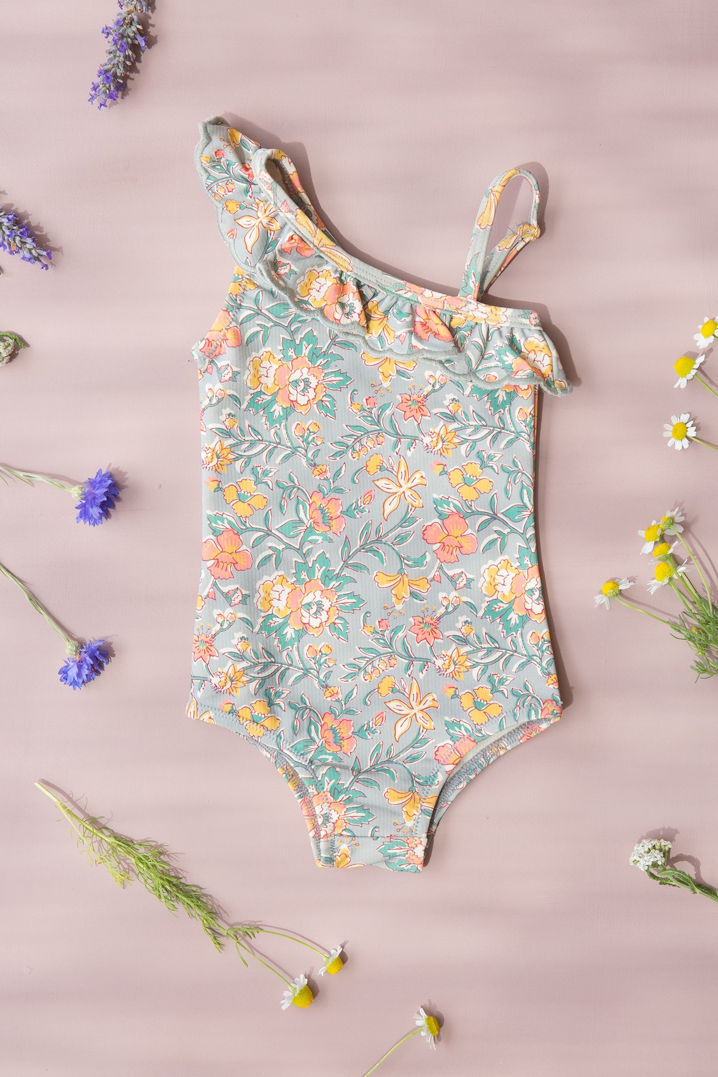 BATHING SUIT AUDREY WATER FLOWERS 4