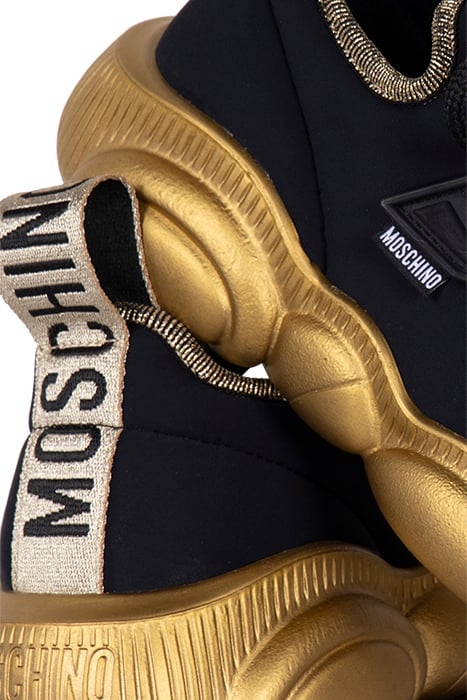 SNEAKERD.ORSO30 LYCRA NERO+ORO 4