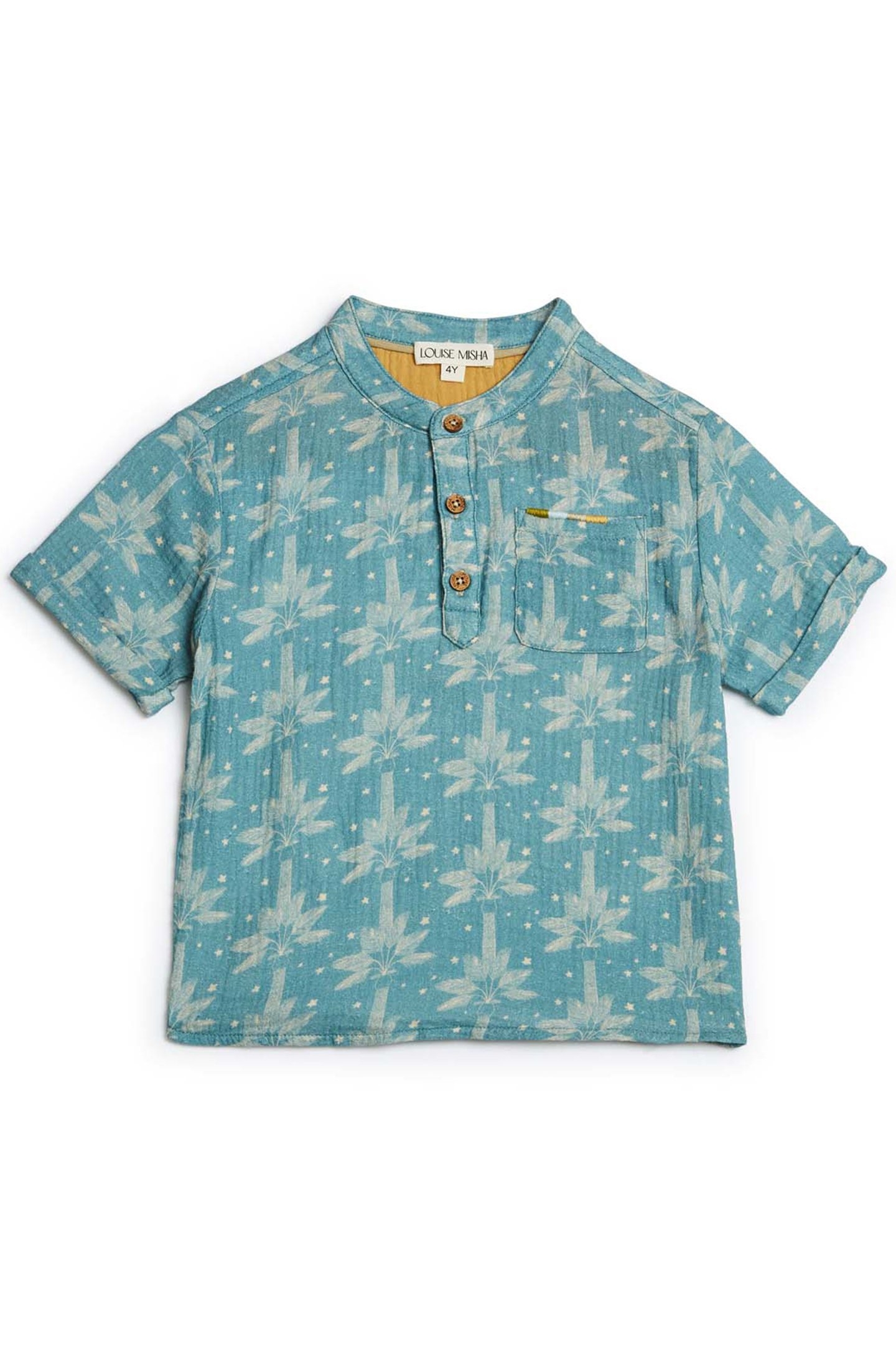 SHIRT ARUN BLUE PEACOCK MANDALA 3