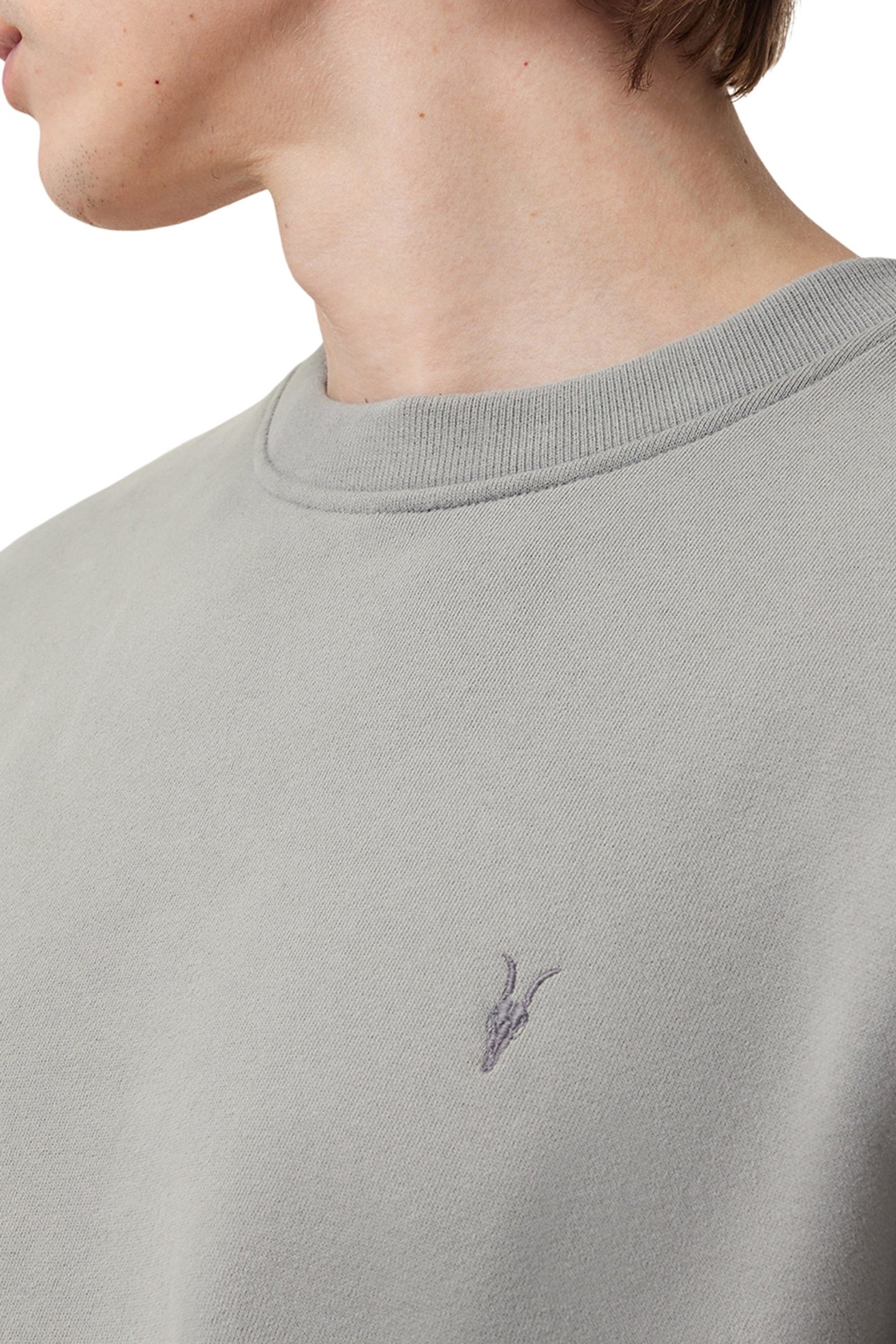 RAVEN CREW FOSSIL GREY 5