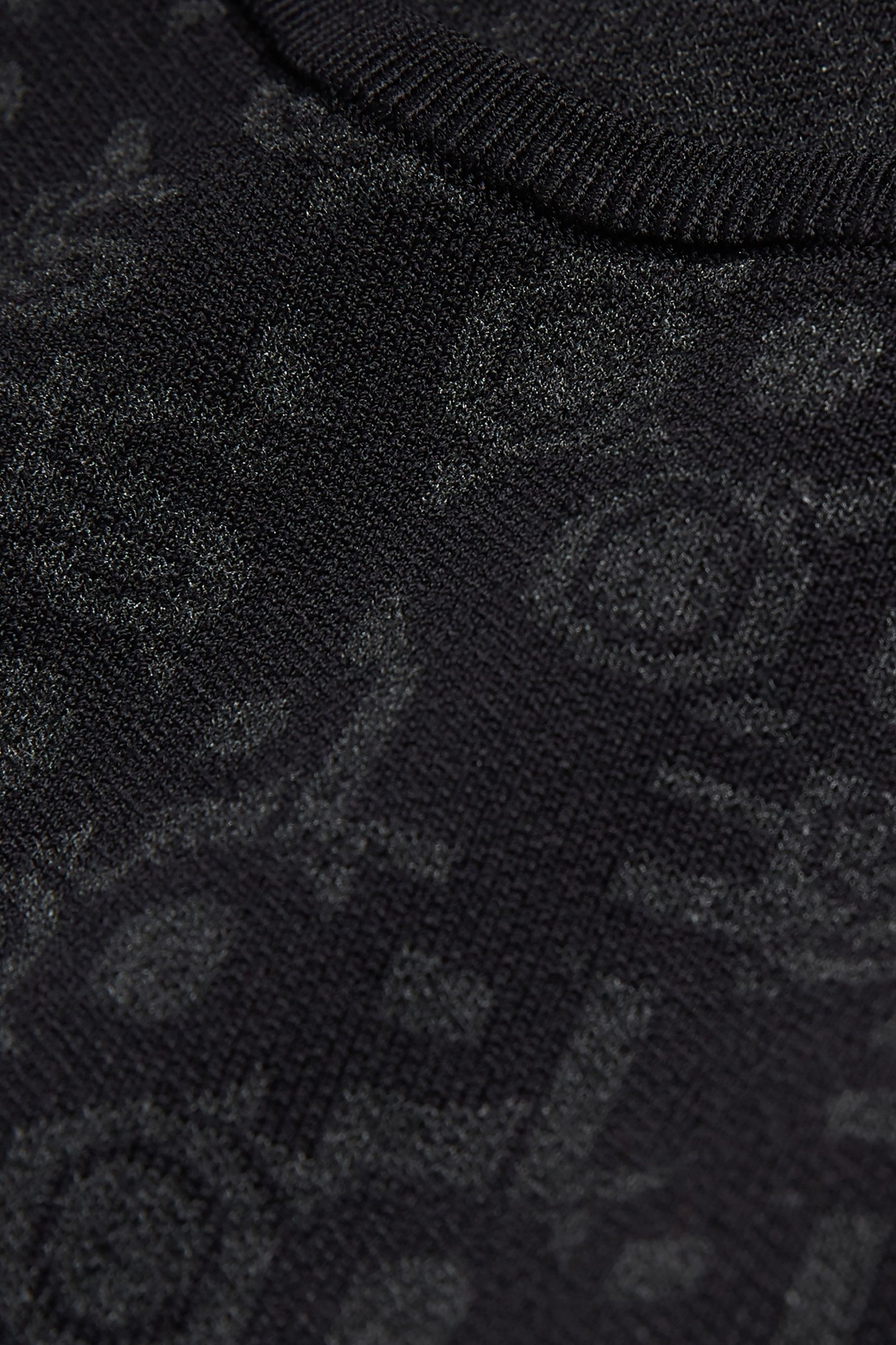 ROBE JACQUARD LOGO ALL OVER BLACK DARK GREY 7