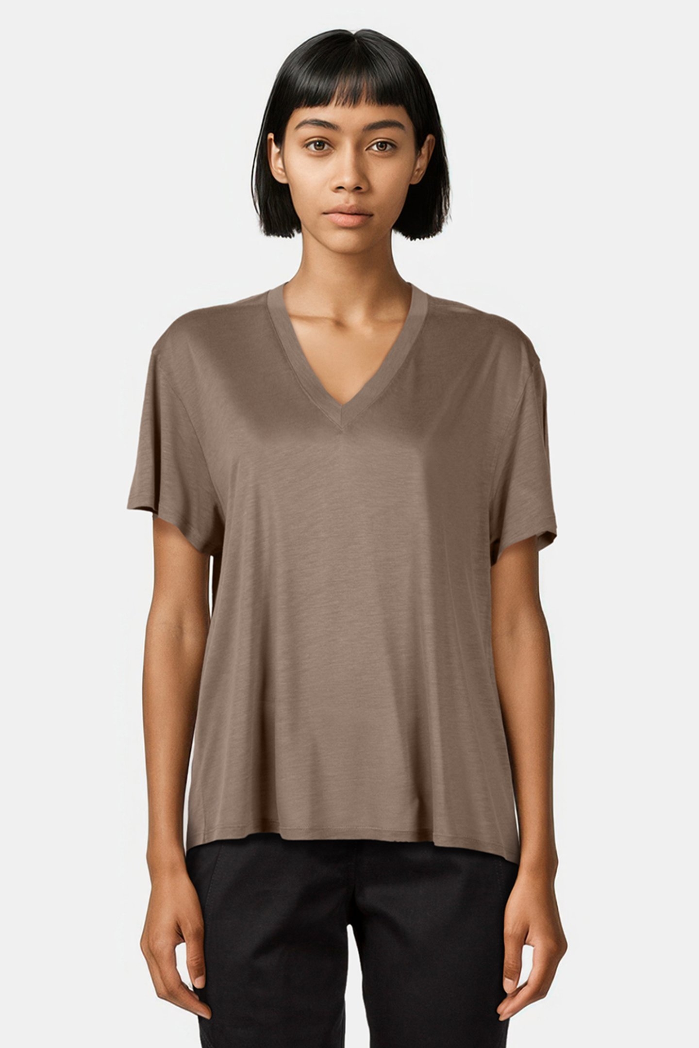 EDERN T-SHIRT ASH BROWN 1