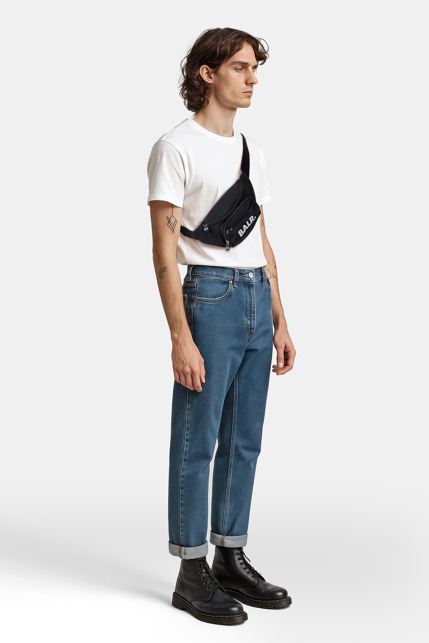 UNISEX B-SERIES WAISTPACK JET BLACK/BRIGHT WHITE 1