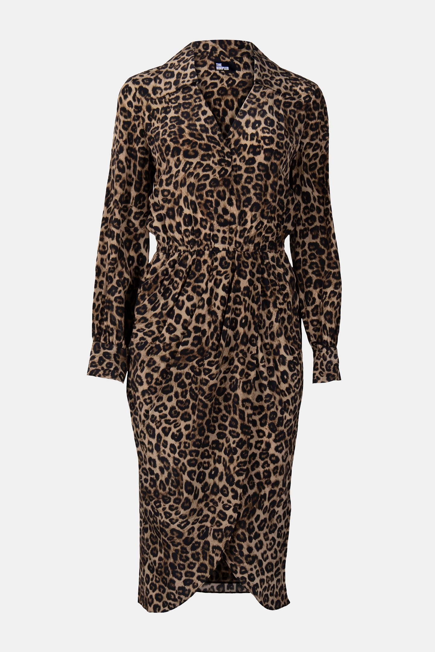 LEOPARD MIDI WRAP DRESS LEOPARD 3