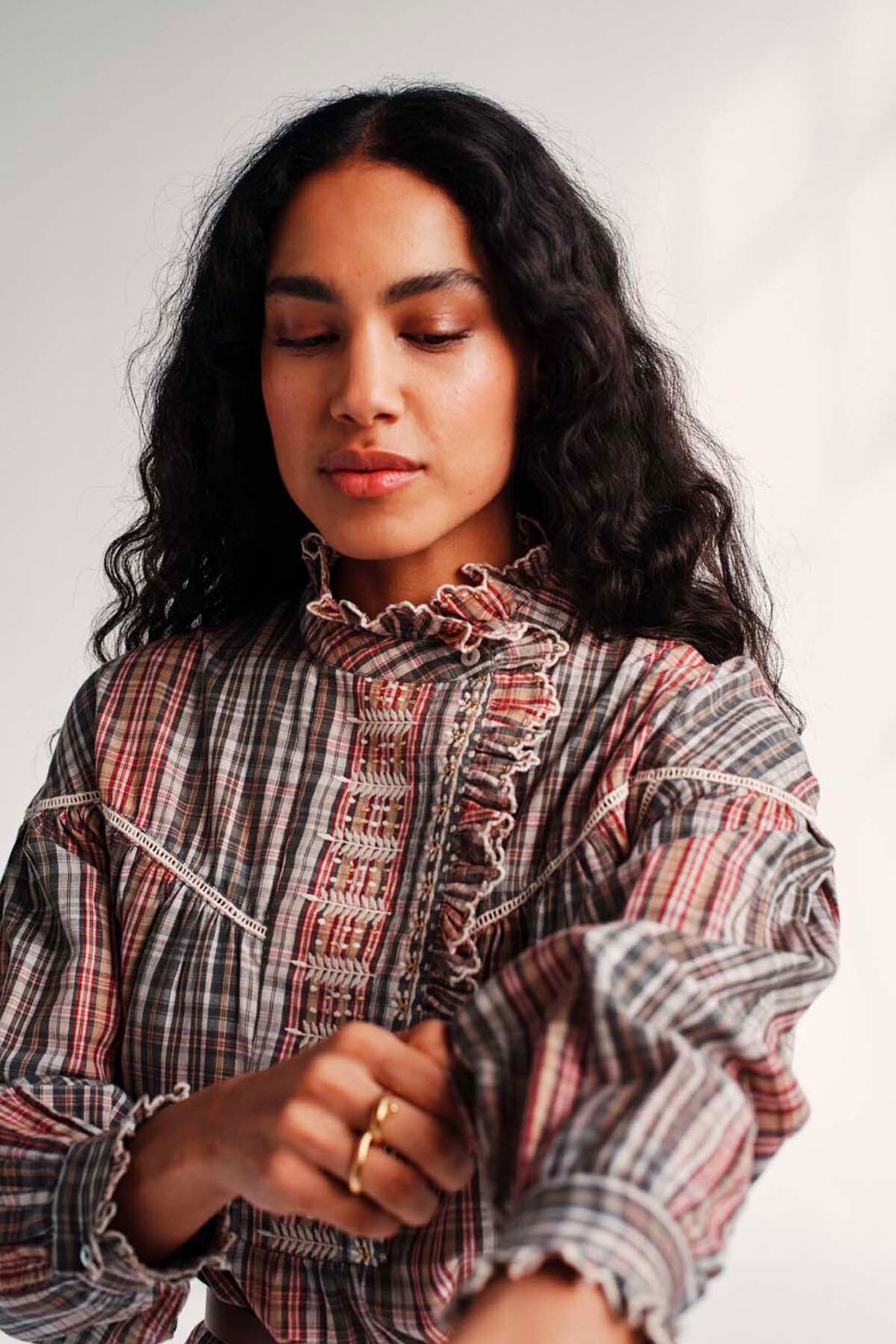 DRESS LISA GREEN CHECKS 2