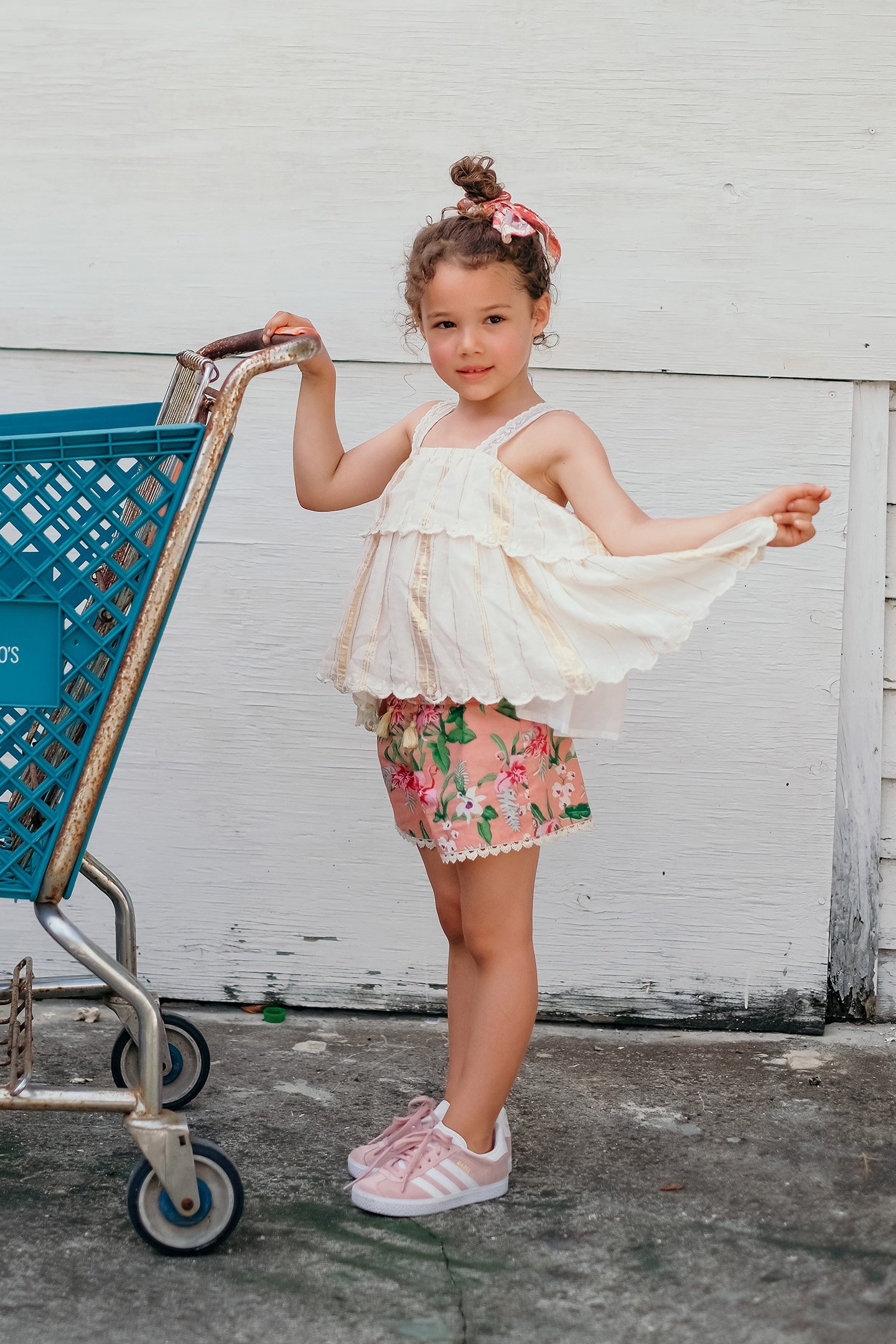 TOP RIHA WHITE & GOLD STRIPES 4