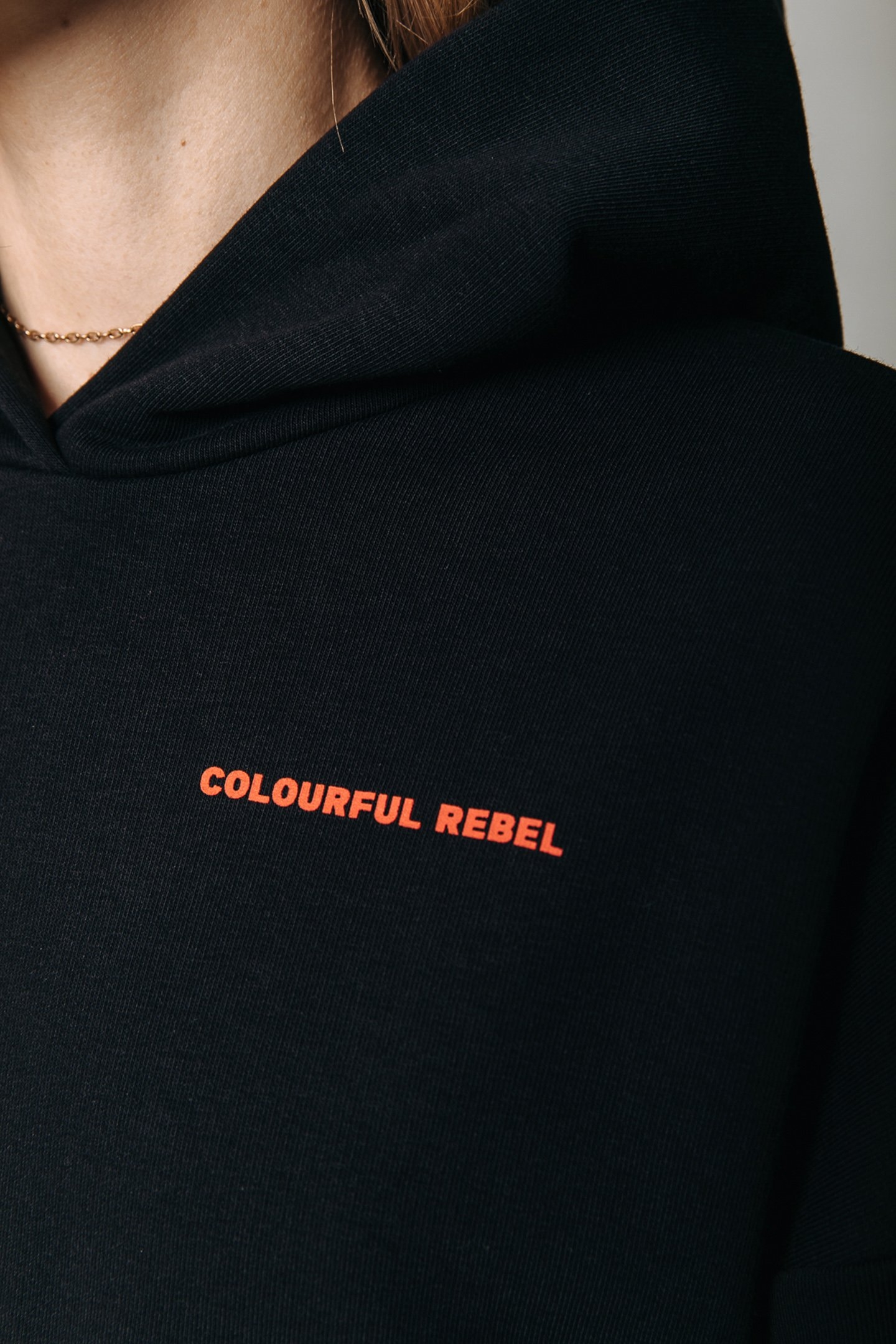 AQUA FLOWERS OVERSIZED HOODIE BLACK 3