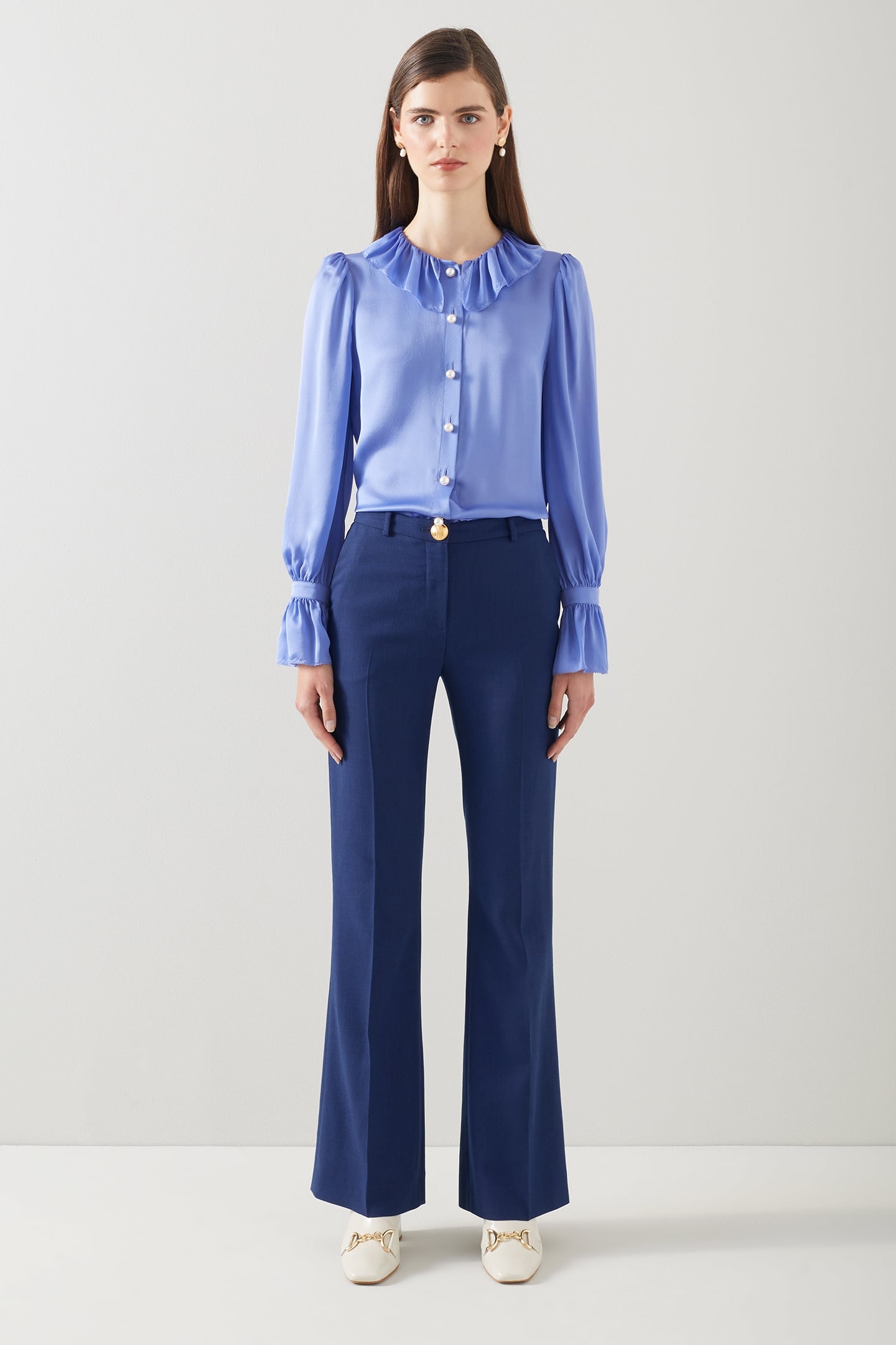 TR KENNEDY- FLARED TAILOR NAVY 1