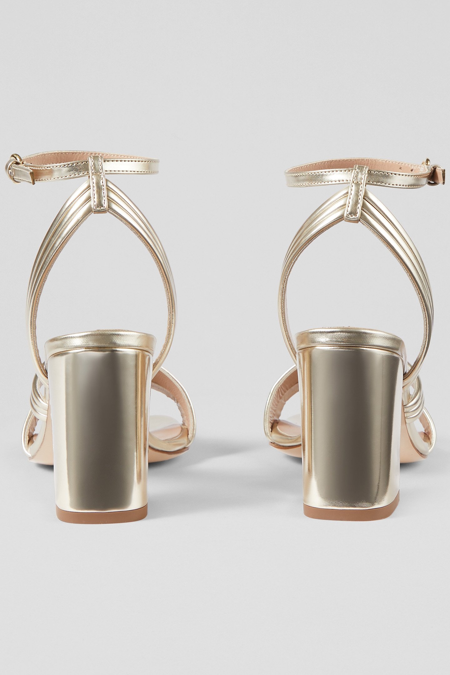 FS EDITA STRAP BLOCK HEEL PALE GOLD 4