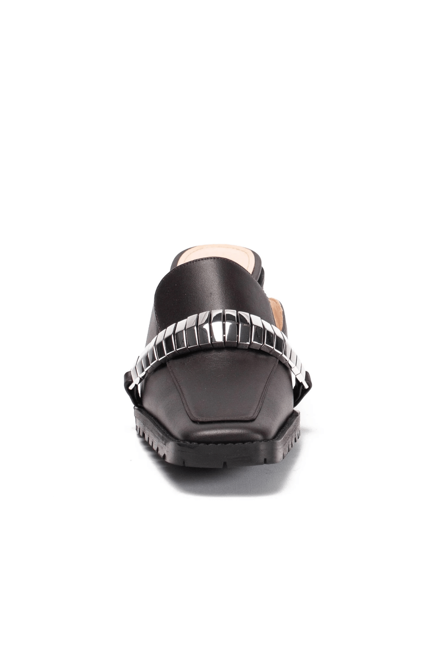 EVA LOAFER MULE LEATHER/METAL BROWN 4