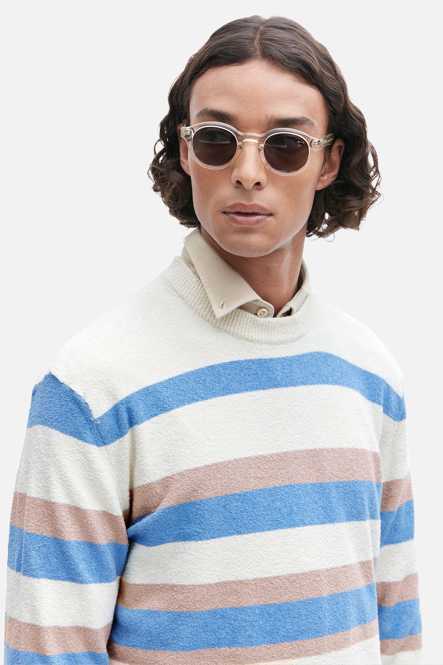 KOVER KNITWEAR OFF WHITE BLUE 4