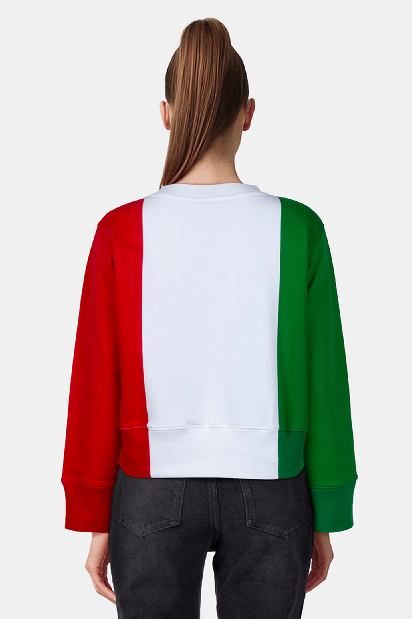 COTTON SWEATSHIRT ITALIAN FLAG 2